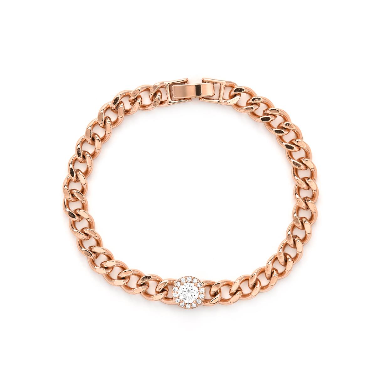 Mimiya 18k Yellow Gold Plated Brilliant Zirconia Bracelet