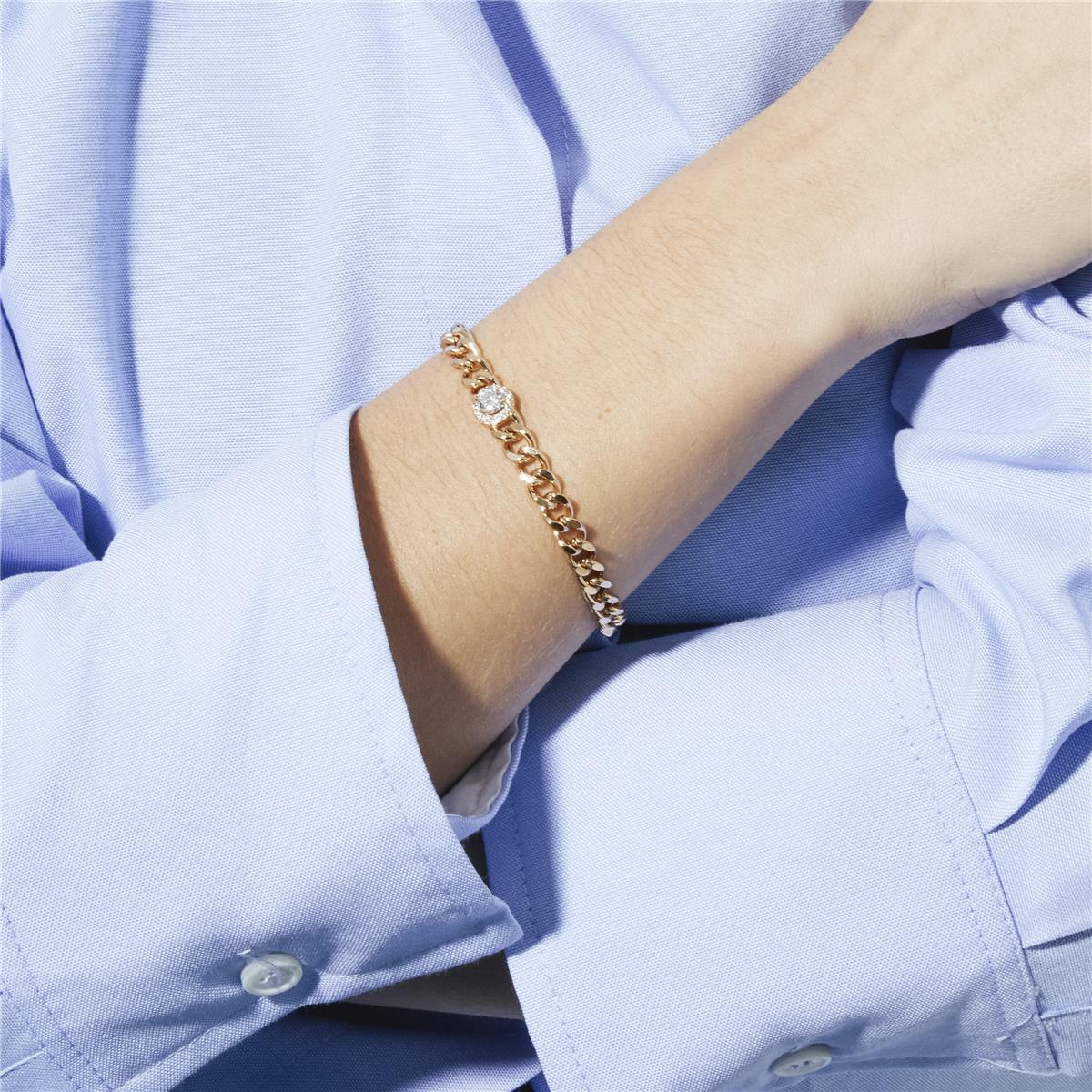 Mimiya 18k Yellow Gold Plated Brilliant Zirconia Bracelet