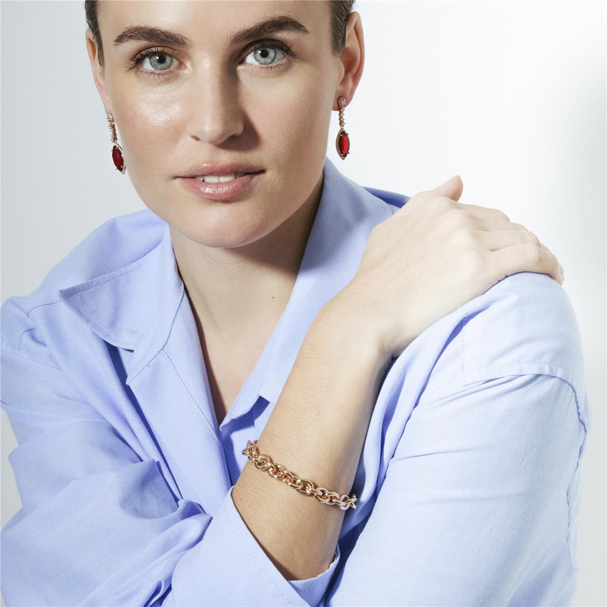 Sparkling Zirconia Bracelet in 18k Yellow Gold Finish - Lorla