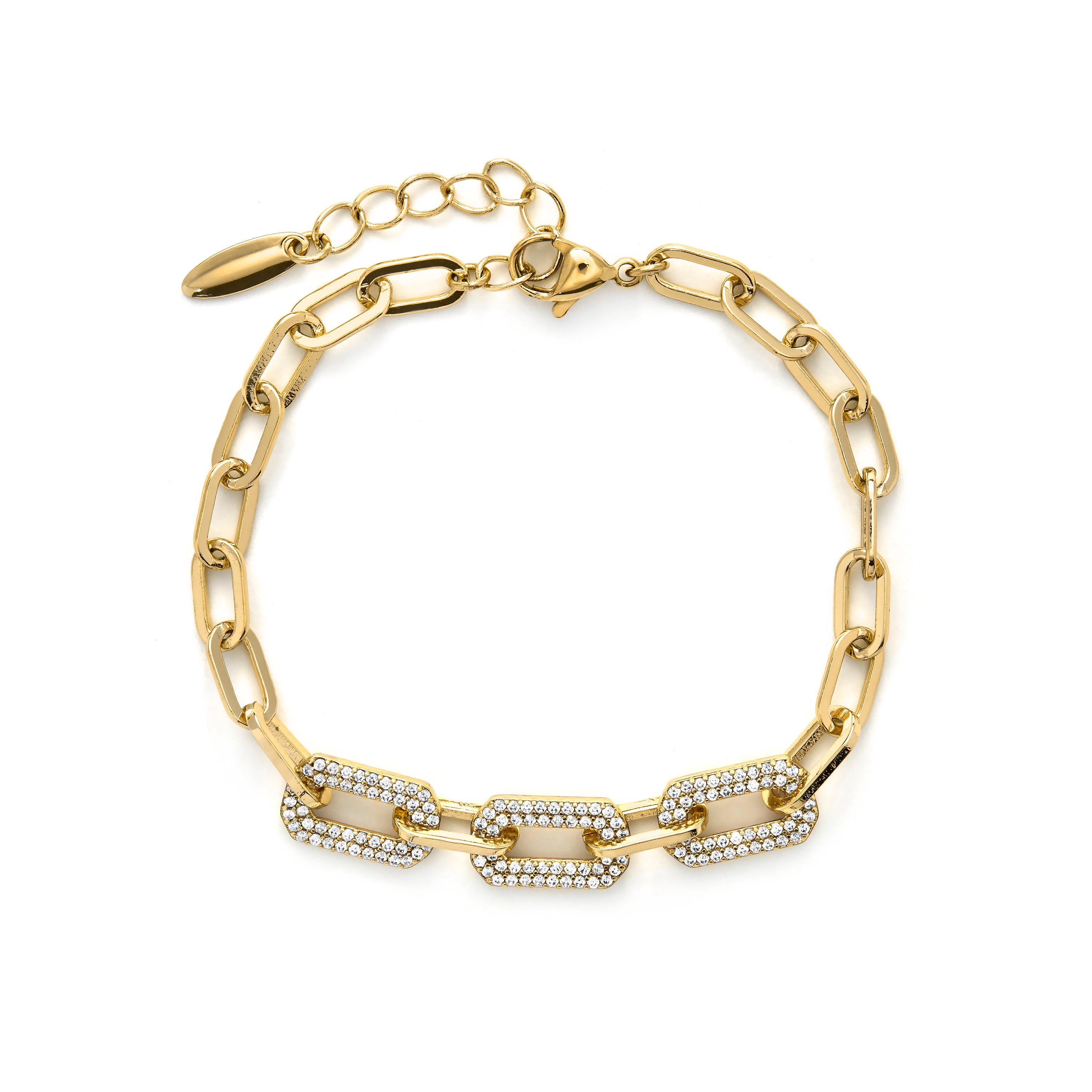 18k yellow gold-plated bracelet - Nelith