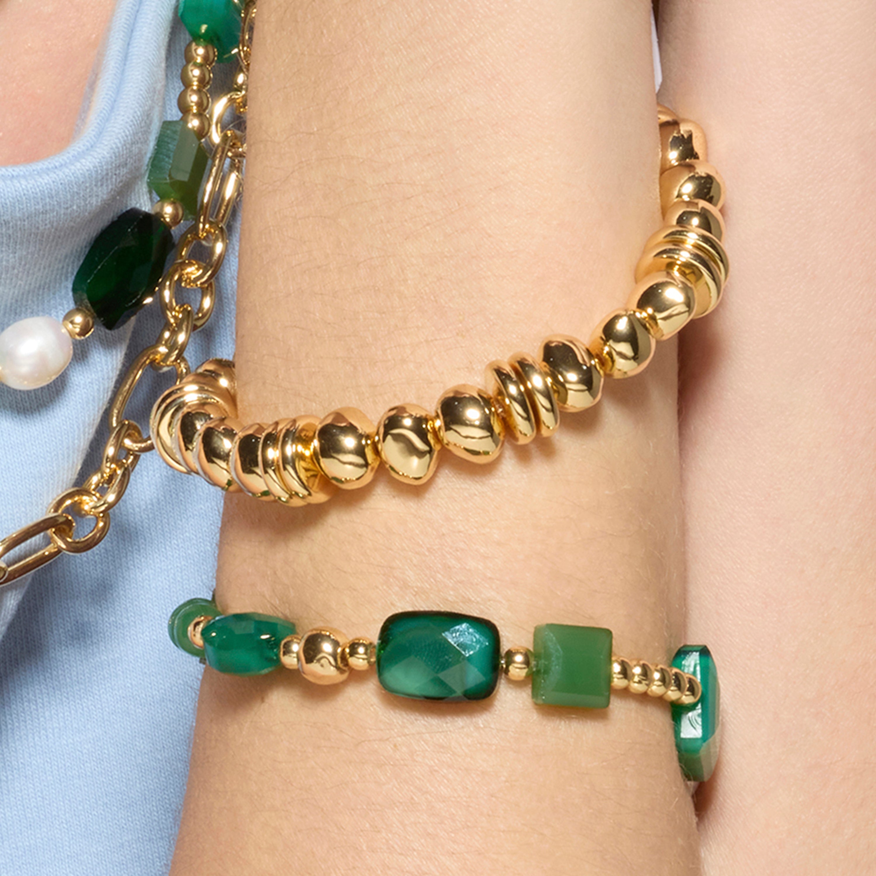 Pulsera acabado oro amarillo de 18k - Ziodea