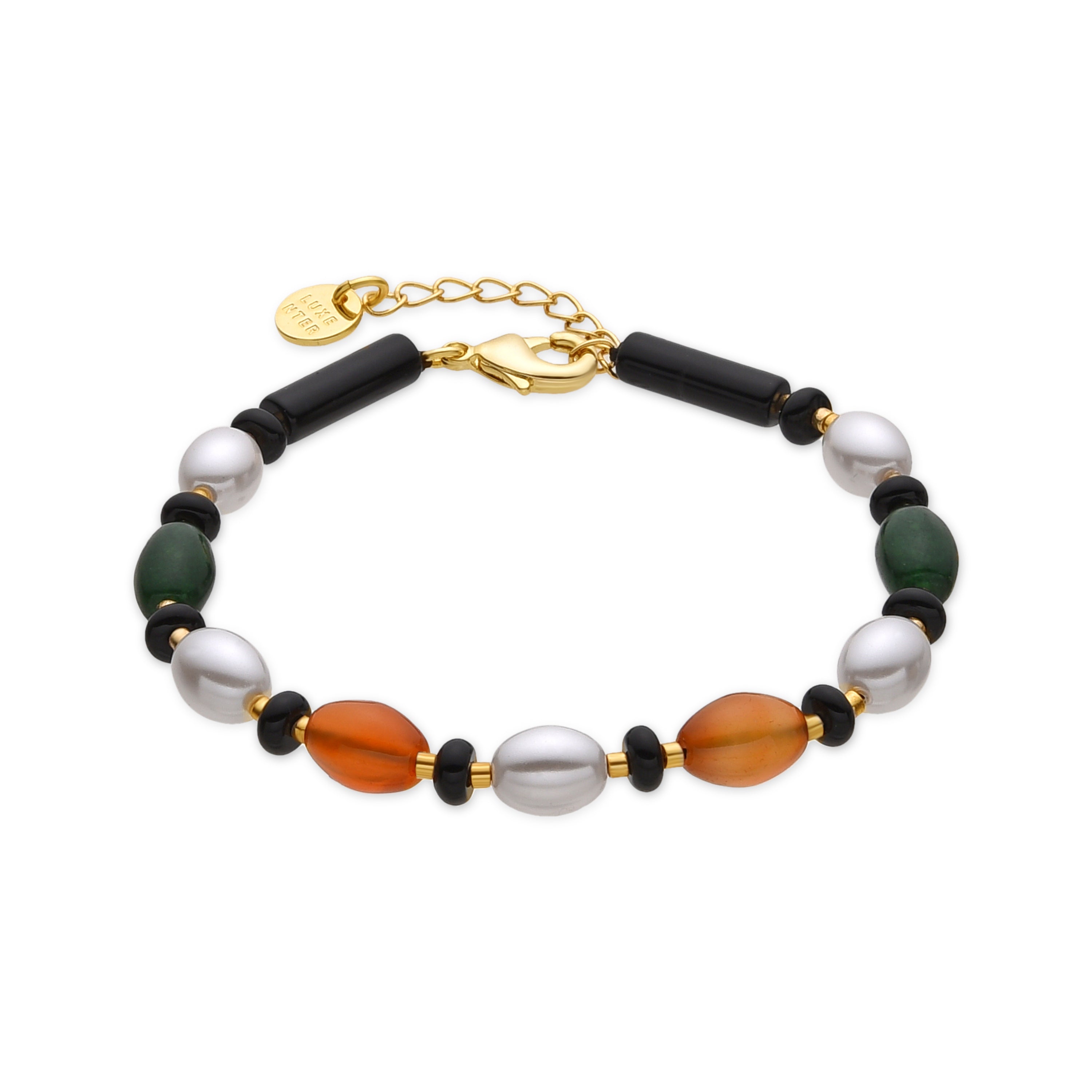 Onyx bracelet with 18k gold finish - Coepil
