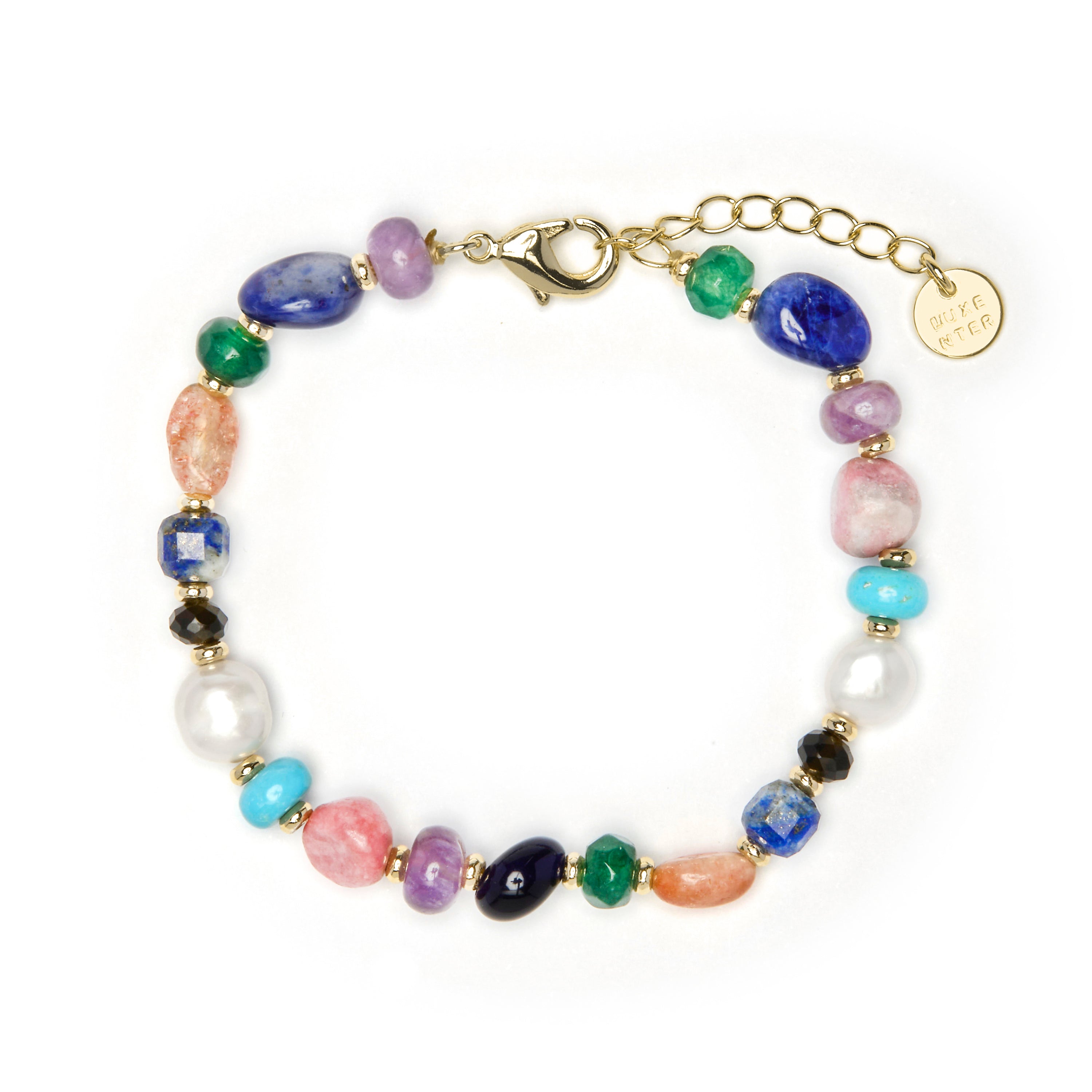 Pulsera acabado oro amarillo de 18k y Perla Blanca - Umavi