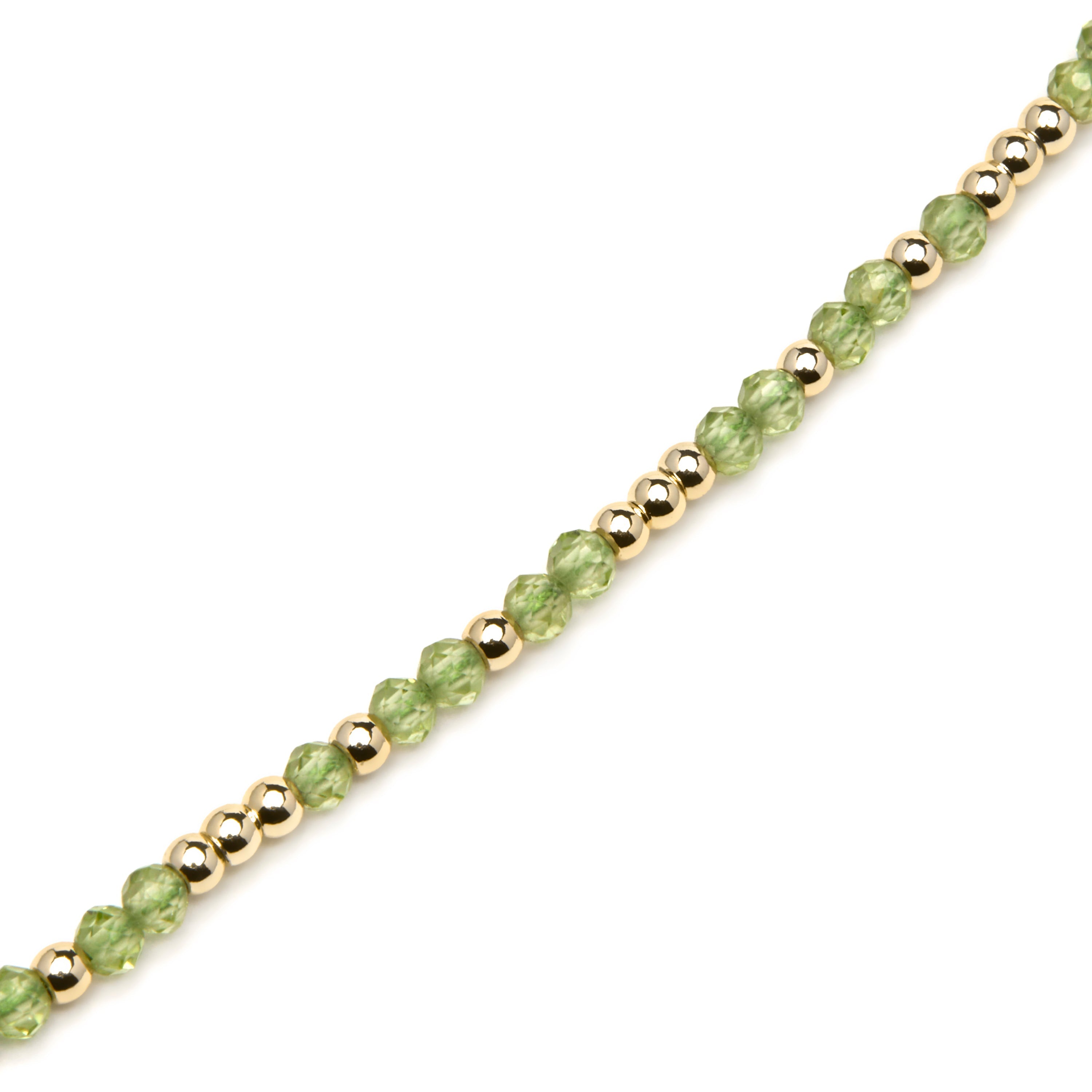 18k yellow gold plated bracelet with Peridot Zirconia - Likah