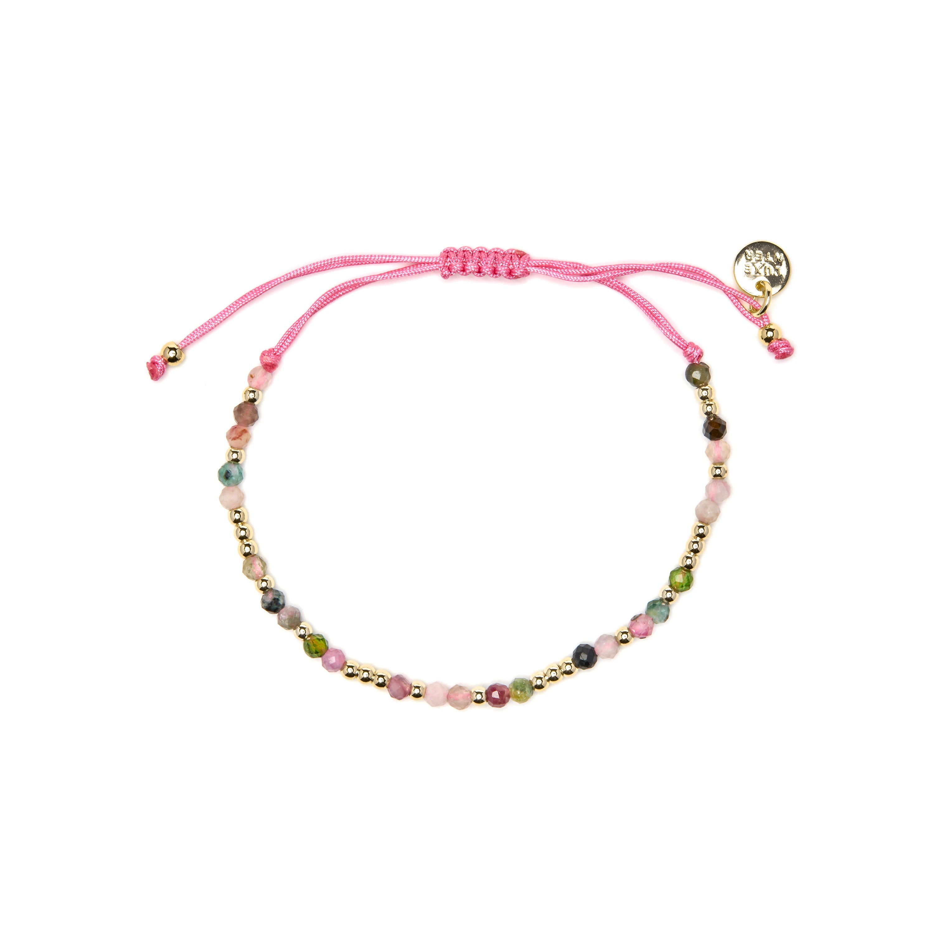 18k yellow gold finish bracelet with multicolored Tourmaline - Likah