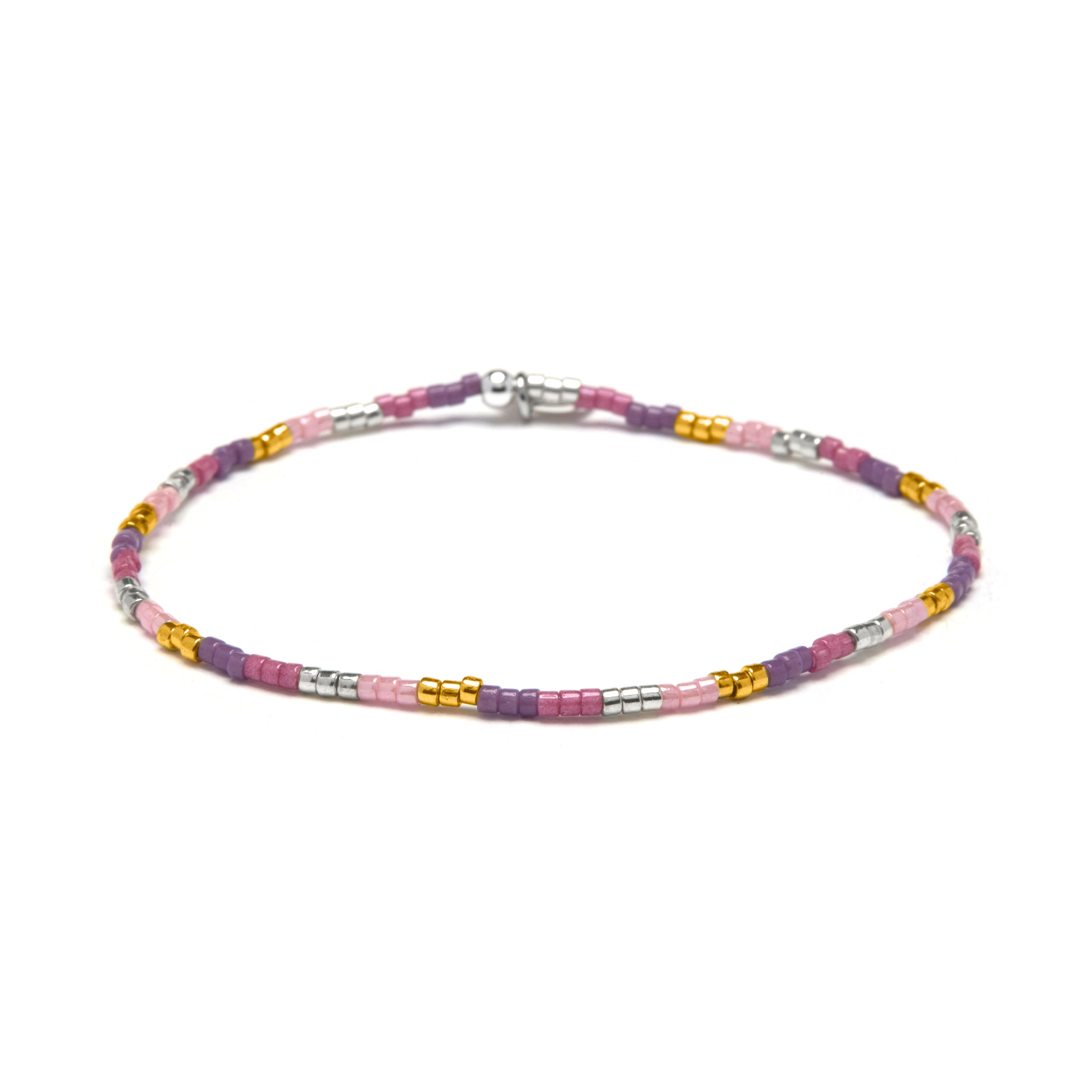 Multicolor Crystal Bracelet finished in 18k yellow gold - Faxo