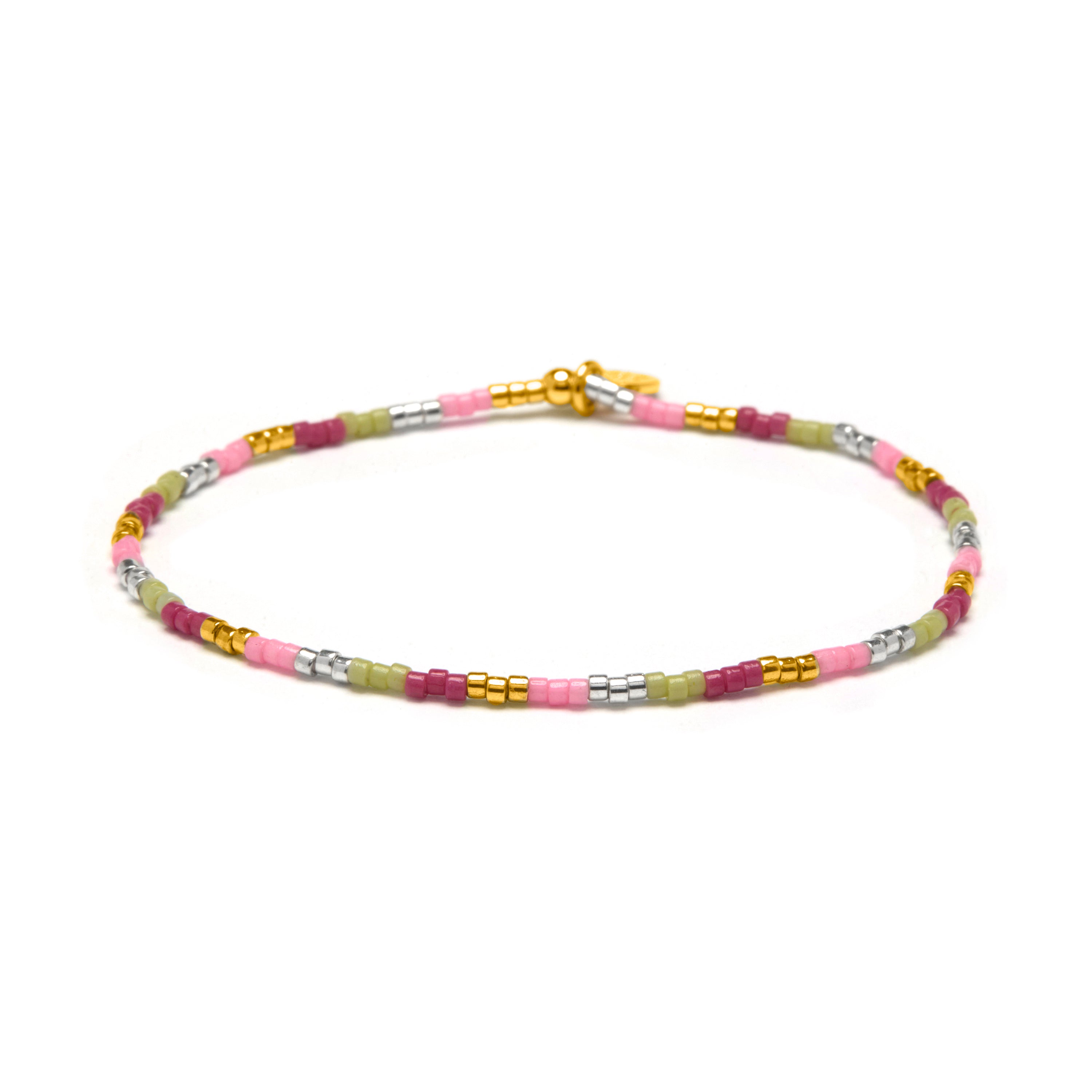 Multicolor Crystal Bracelet finished in 18k yellow gold - Limcus