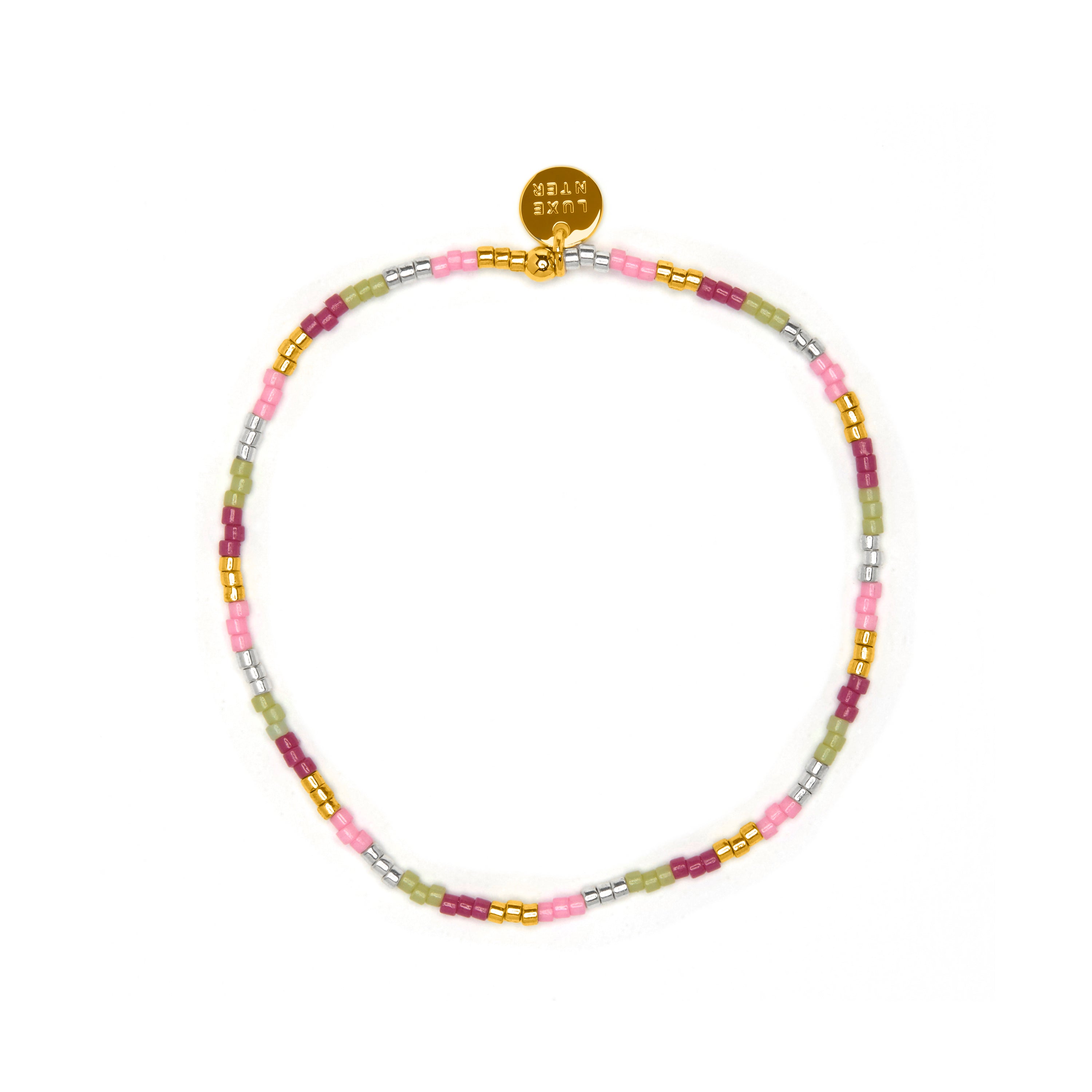 Multicolor Crystal Bracelet finished in 18k yellow gold - Limcus