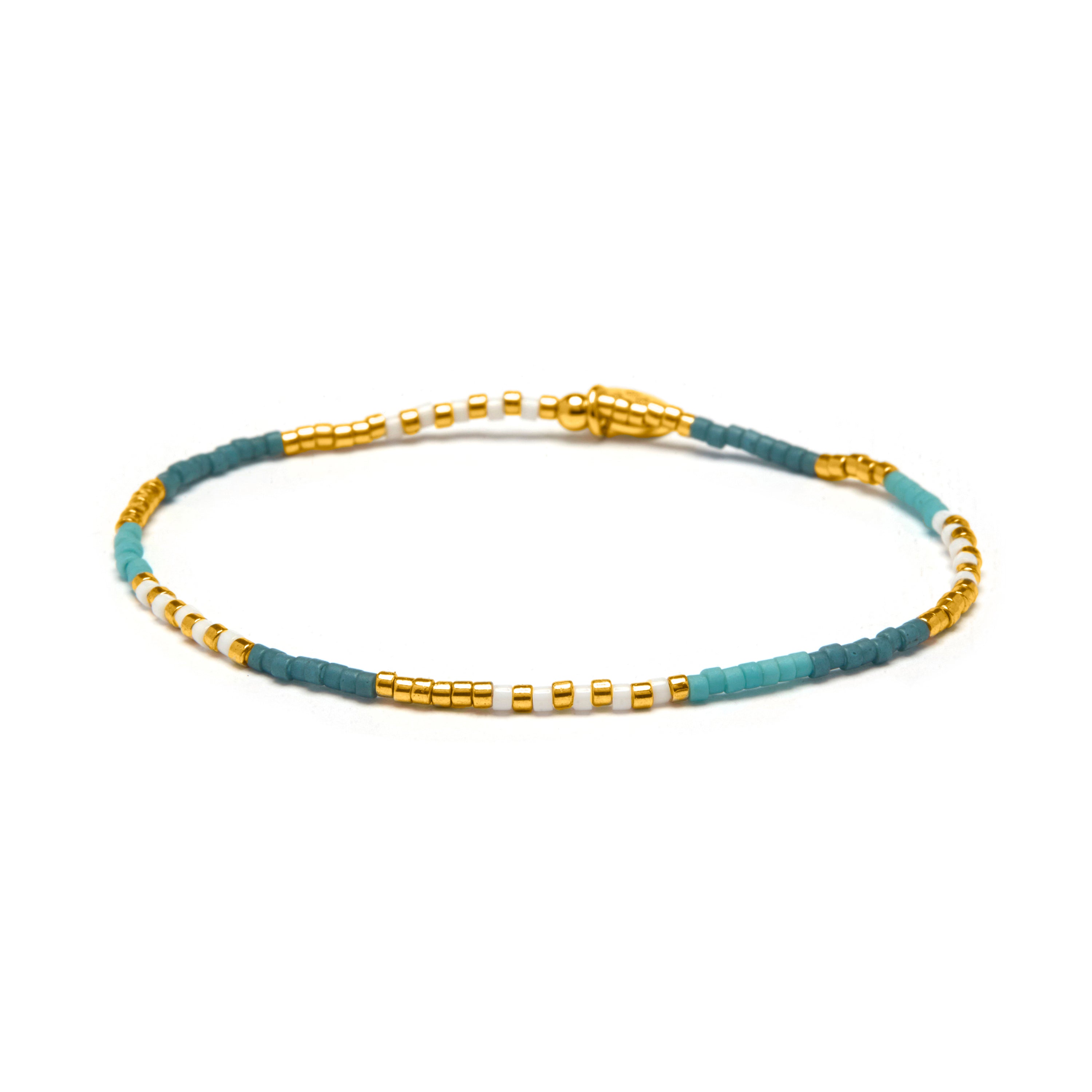 Multicolor Crystal Bracelet in 18k Yellow Gold Finish - Sisak