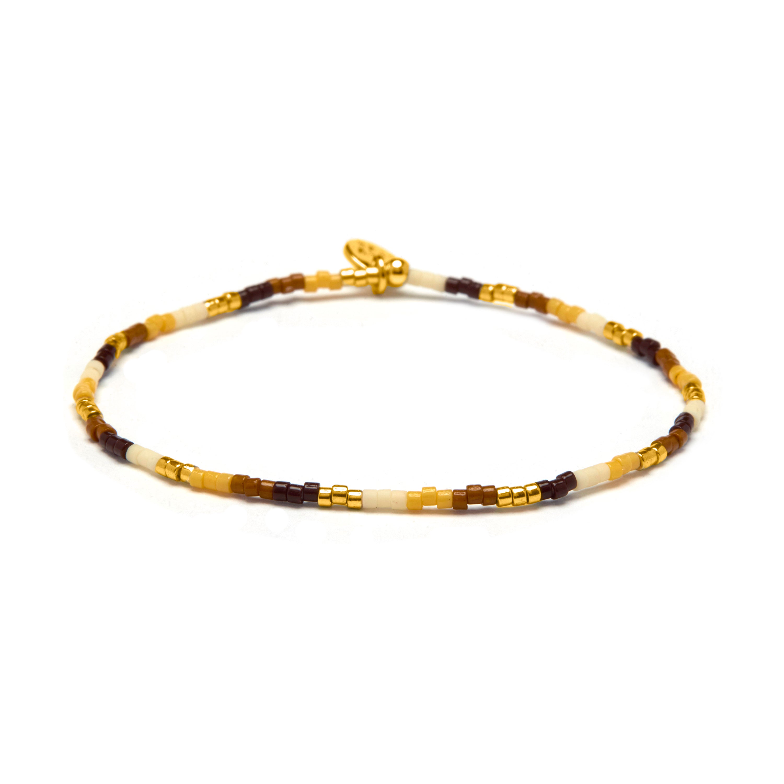 18k Yellow Gold Finish Multicolored Crystal Bracelet - Xanvi