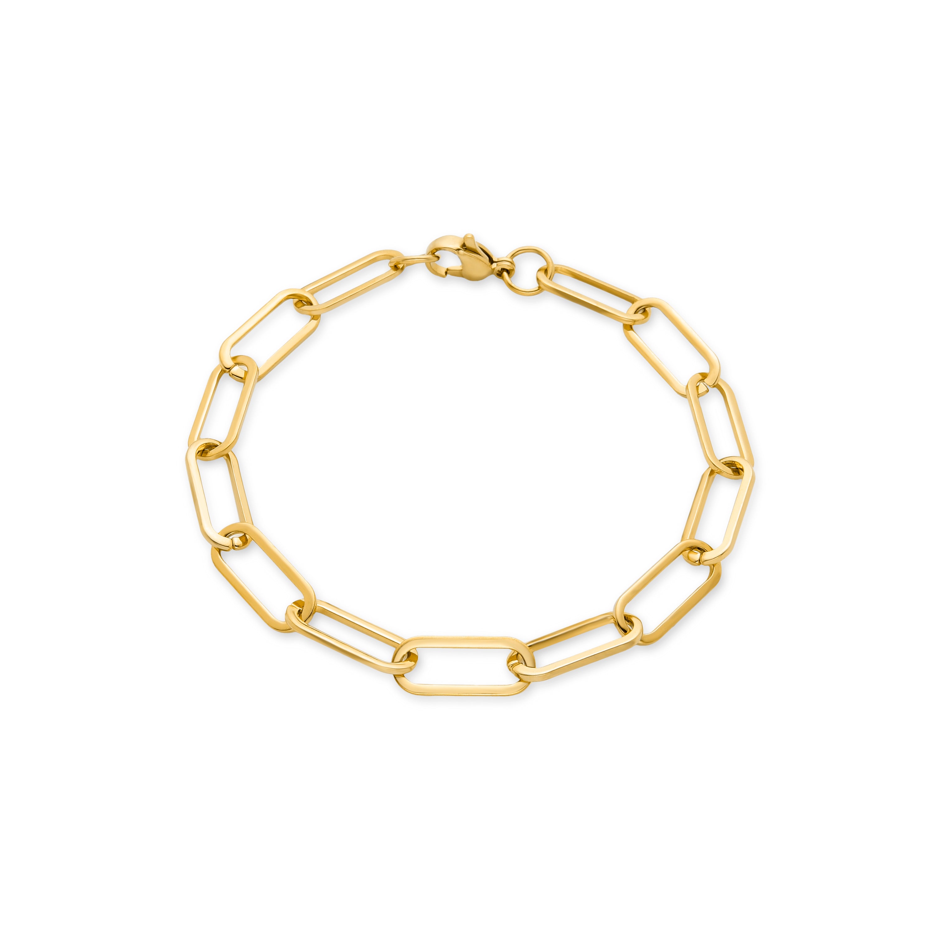 Pulsera acabada en oro amarillo de 18K - Siaba