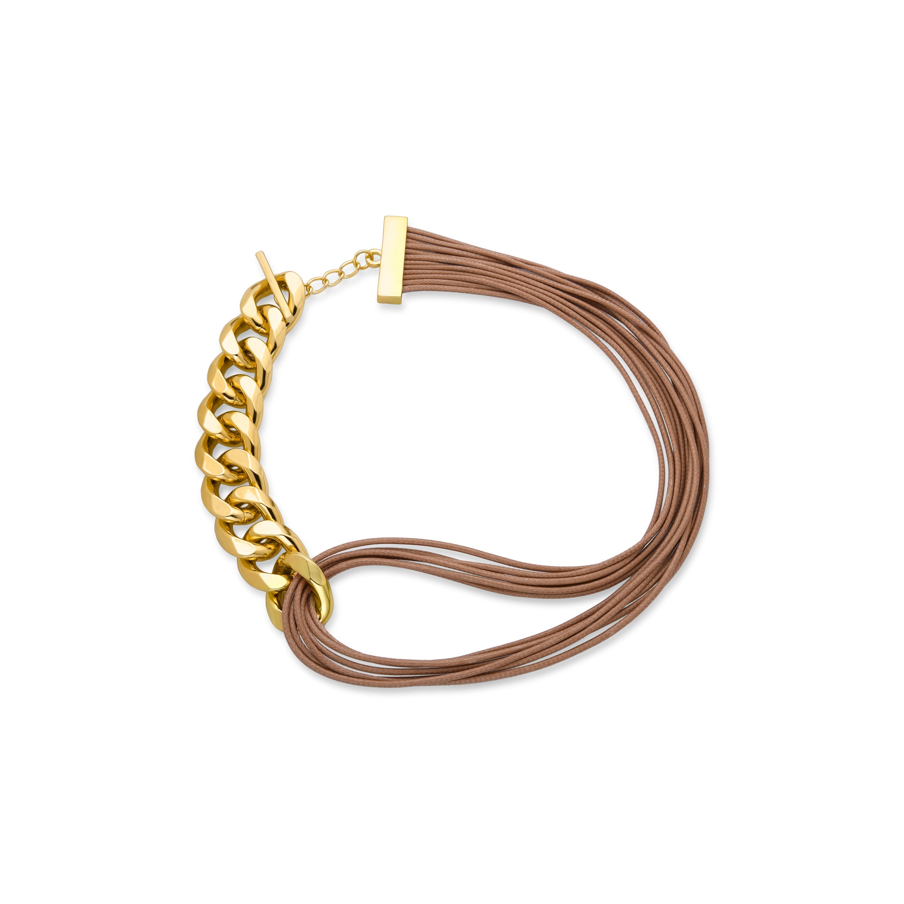 18K yellow gold finished bracelet - Dranem