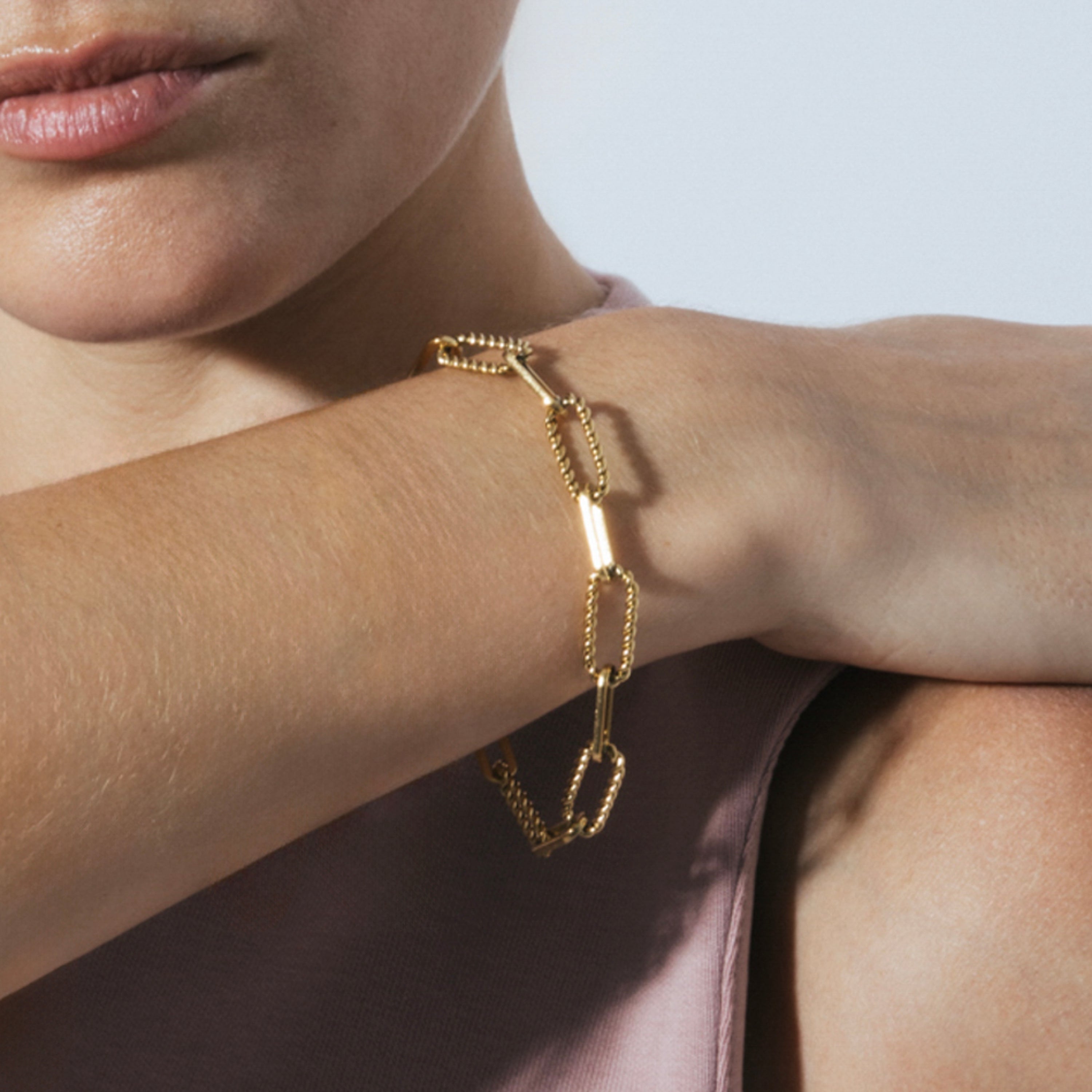 18k yellow gold plated bracelet - Emga