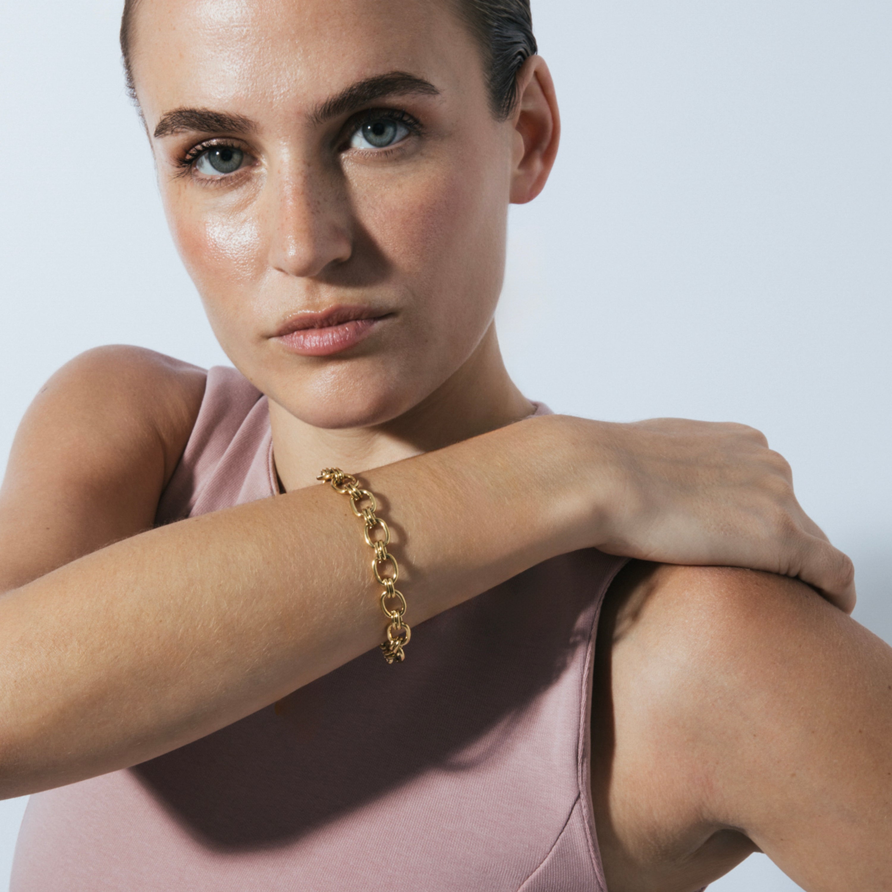 18k yellow gold-plated bracelet - Neehi