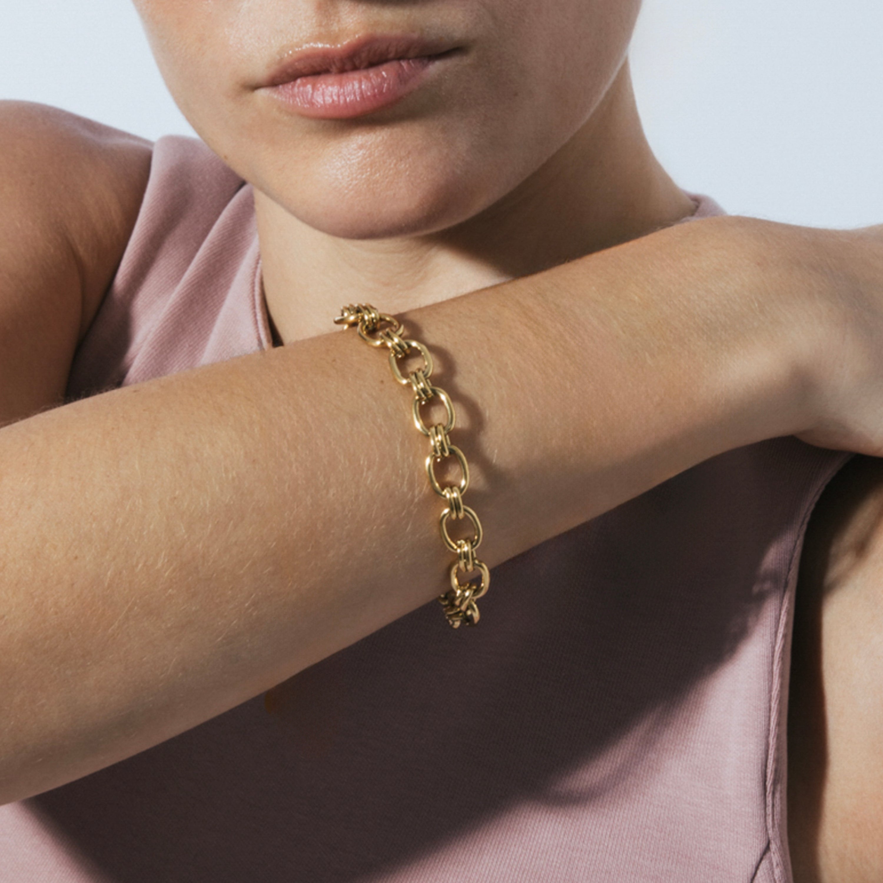 18k yellow gold-plated bracelet - Neehi