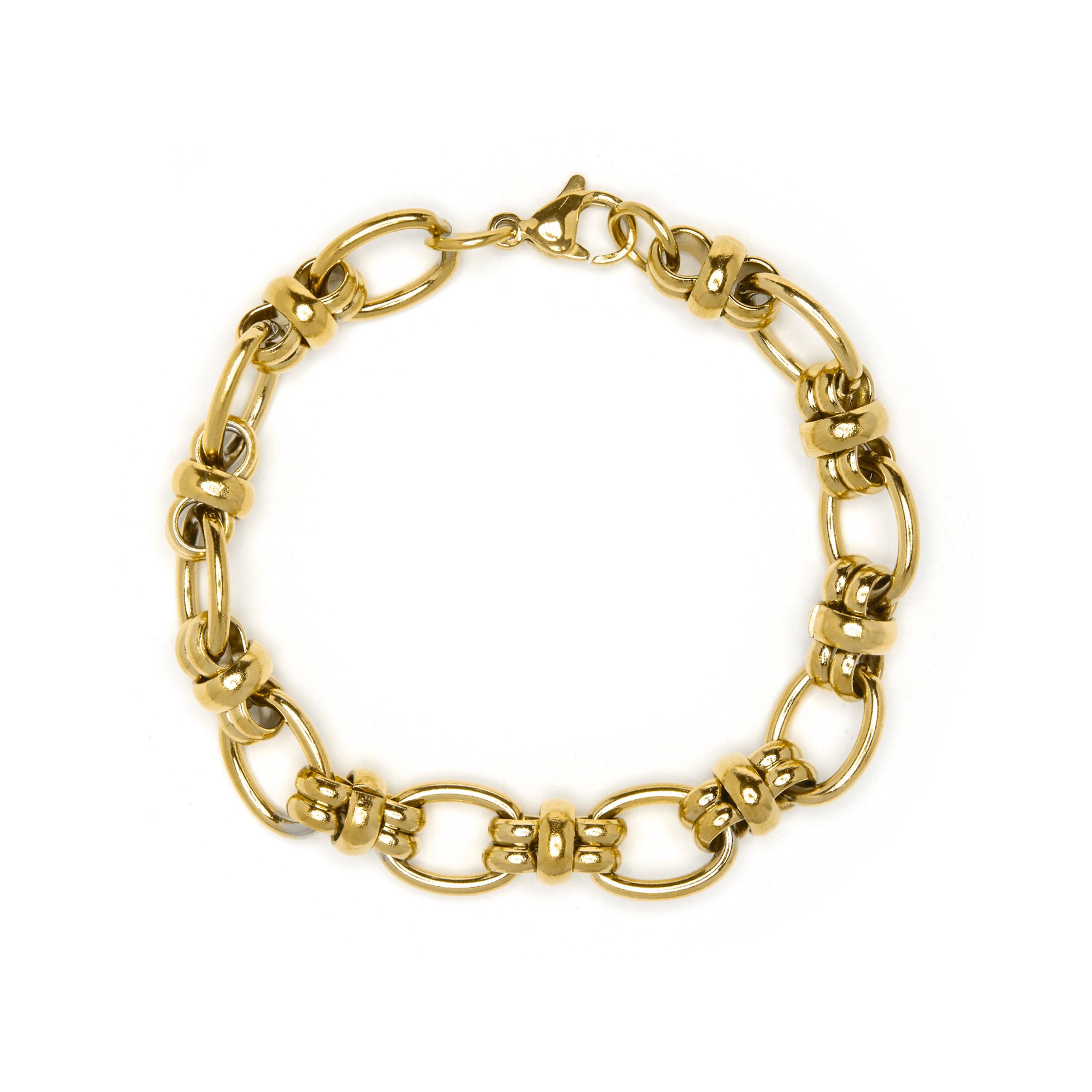 Pulsera acabado en oro amarillo 18k - Laneda