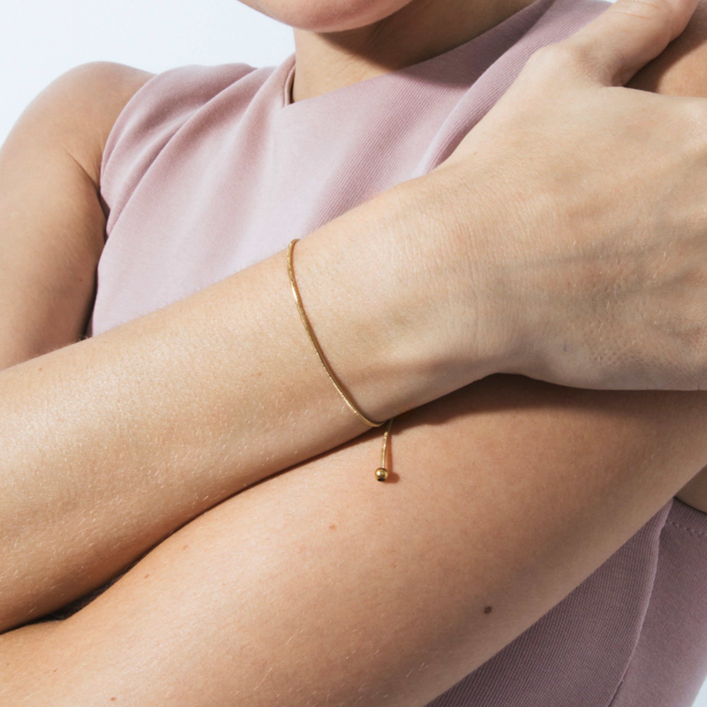 Pulsera acabado en oro amarillo 18k - Liwani