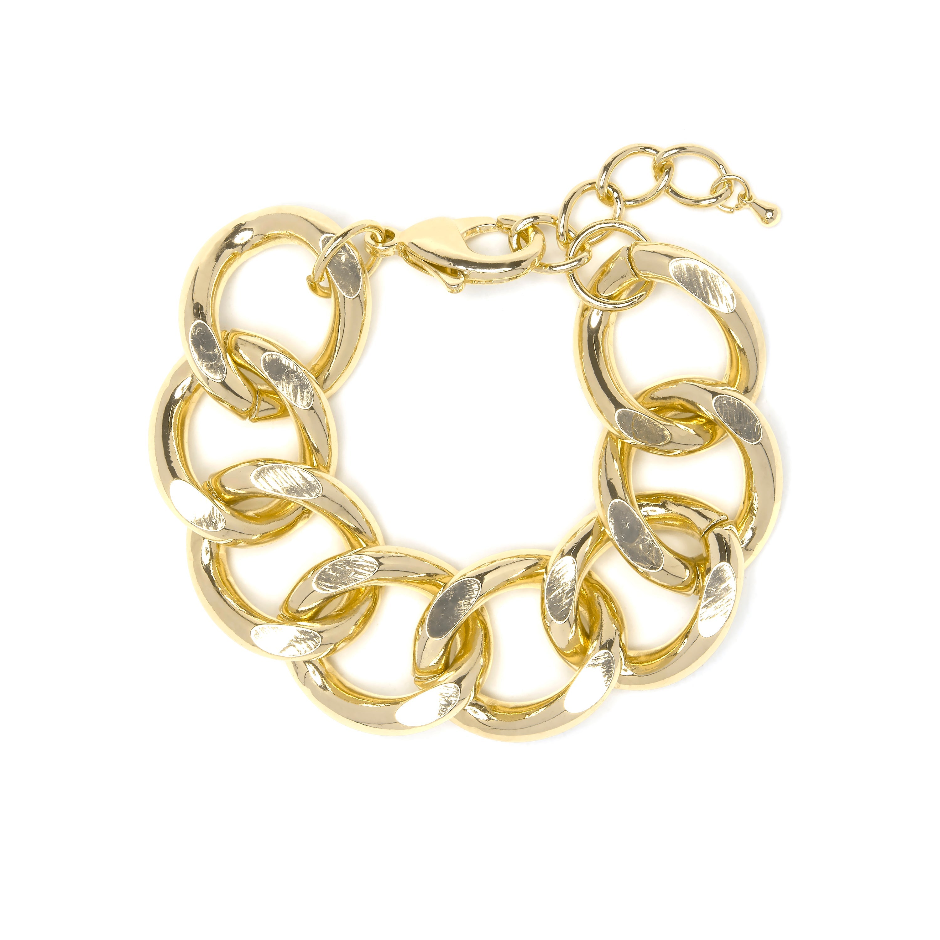 Pulsera acabado en oro amarillo de 18k - Moba