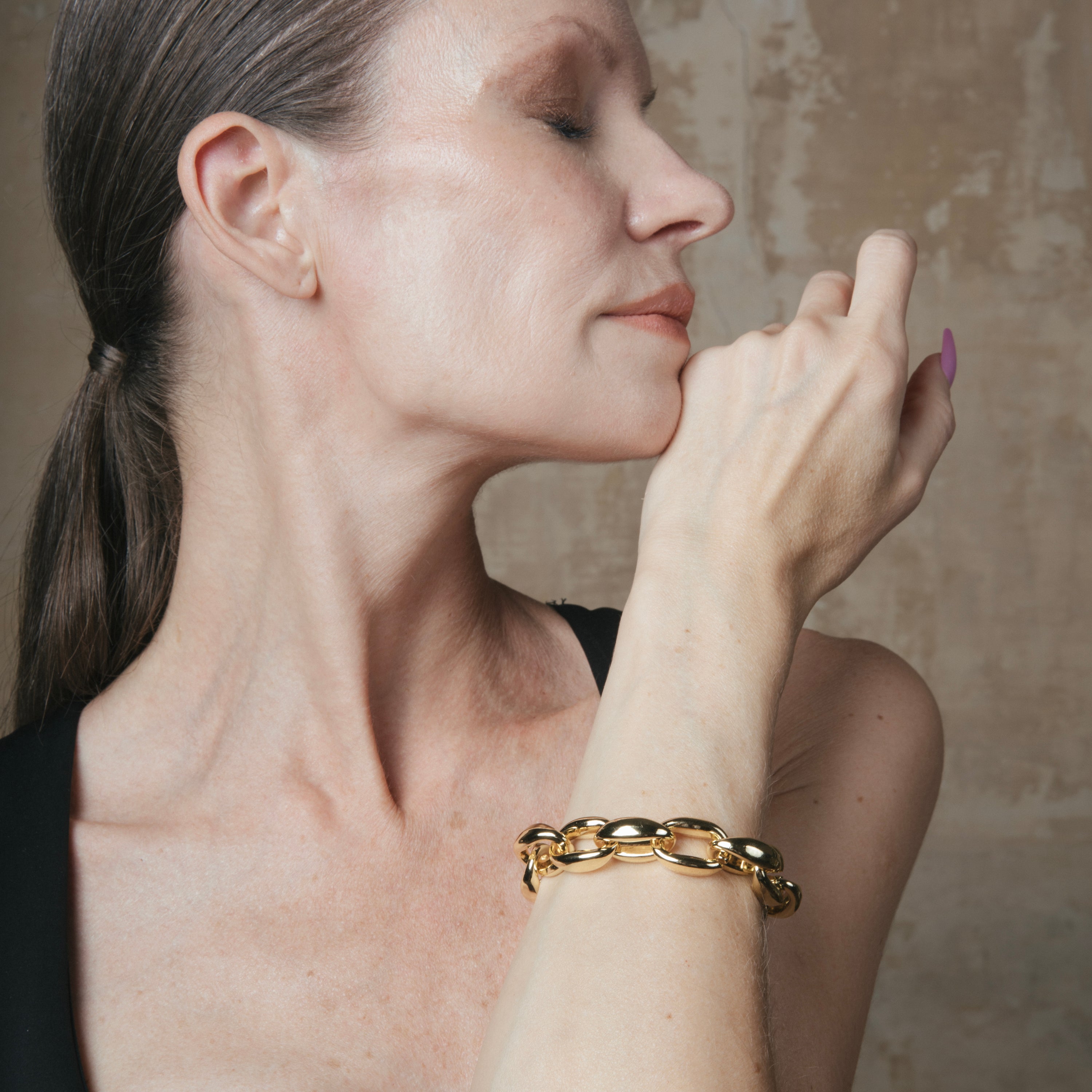 18k yellow gold plated bracelet - Classroom