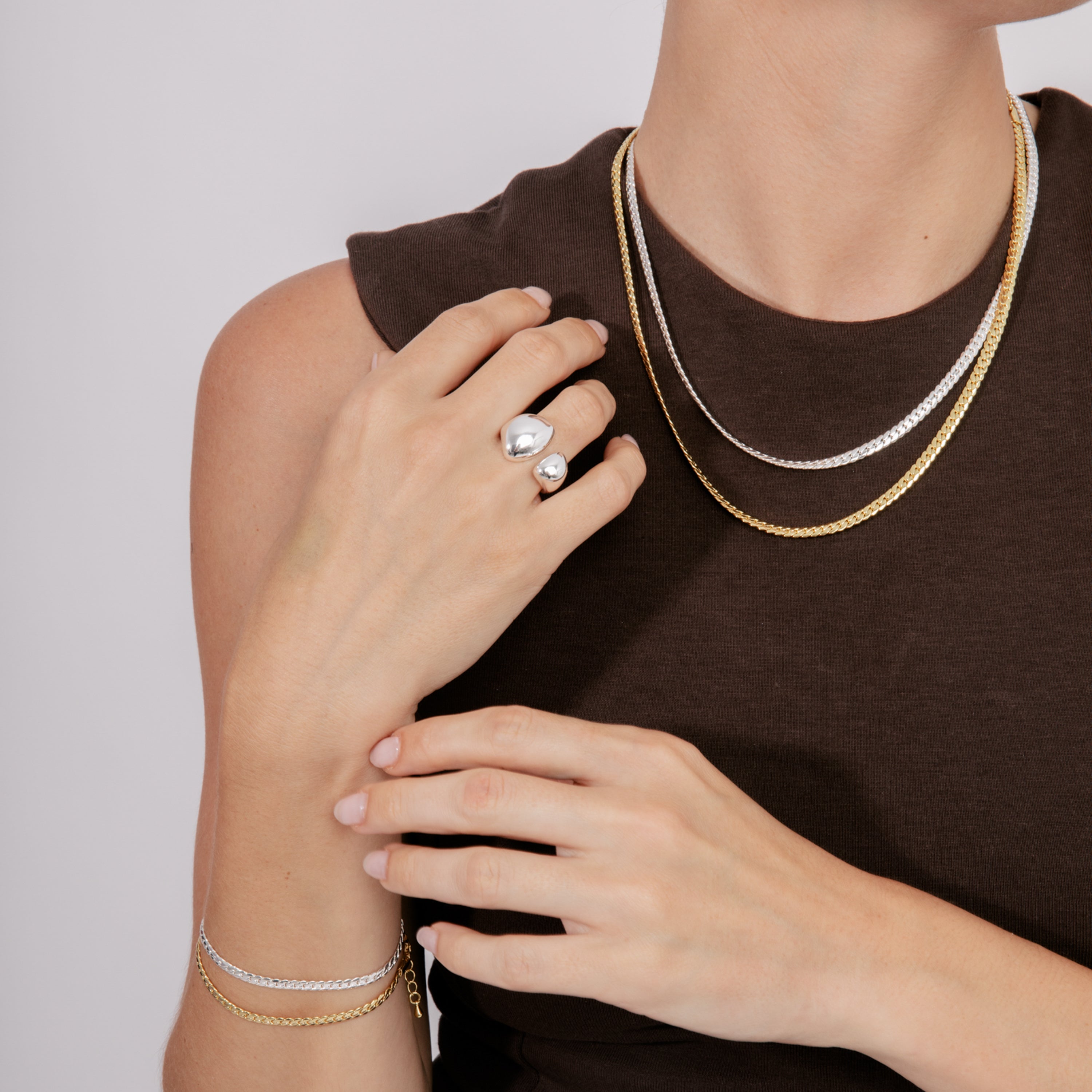 18k yellow gold-plated bracelet - Nanja
