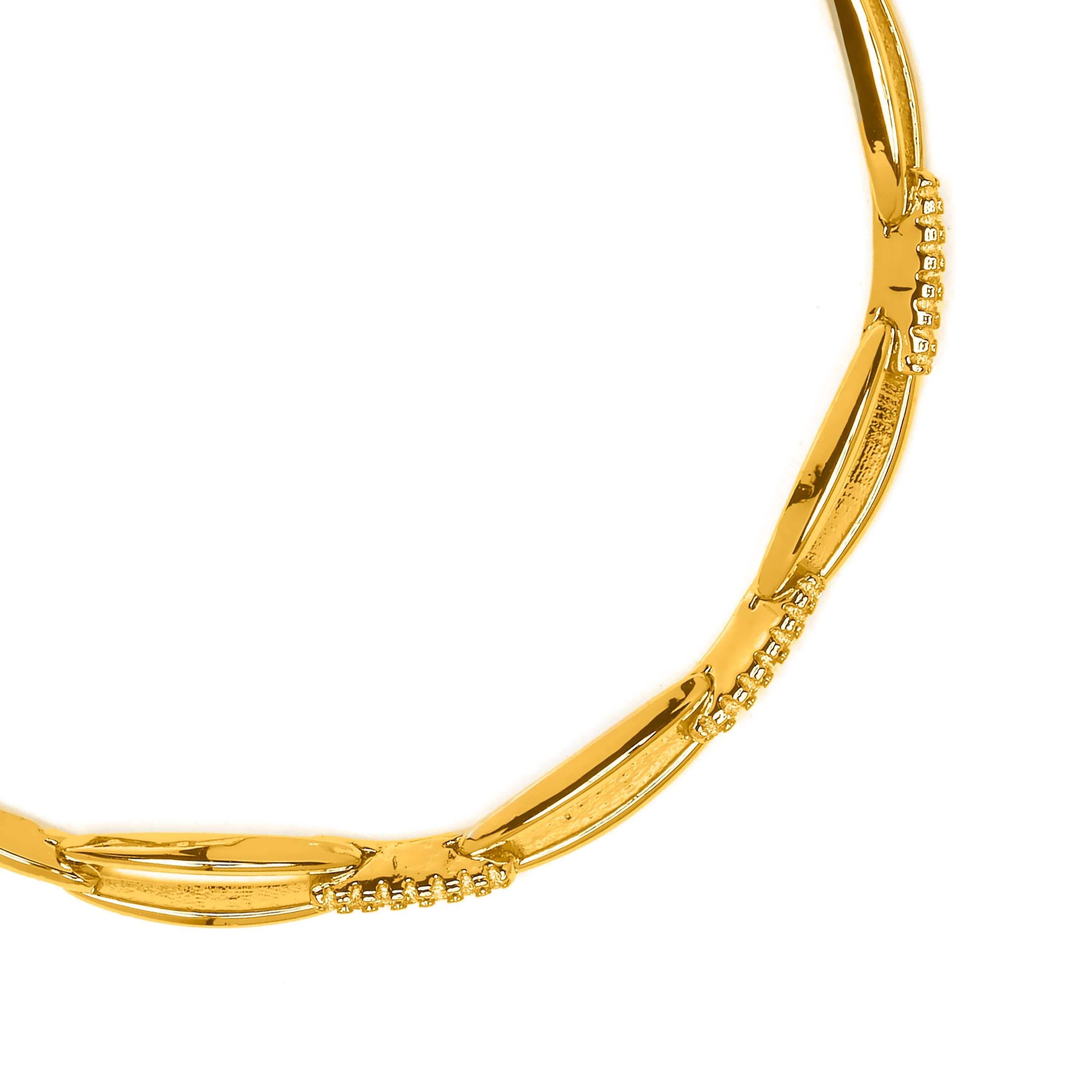 18k Yellow Gold Plated Brilliant Zirconia Bracelet - Thylo