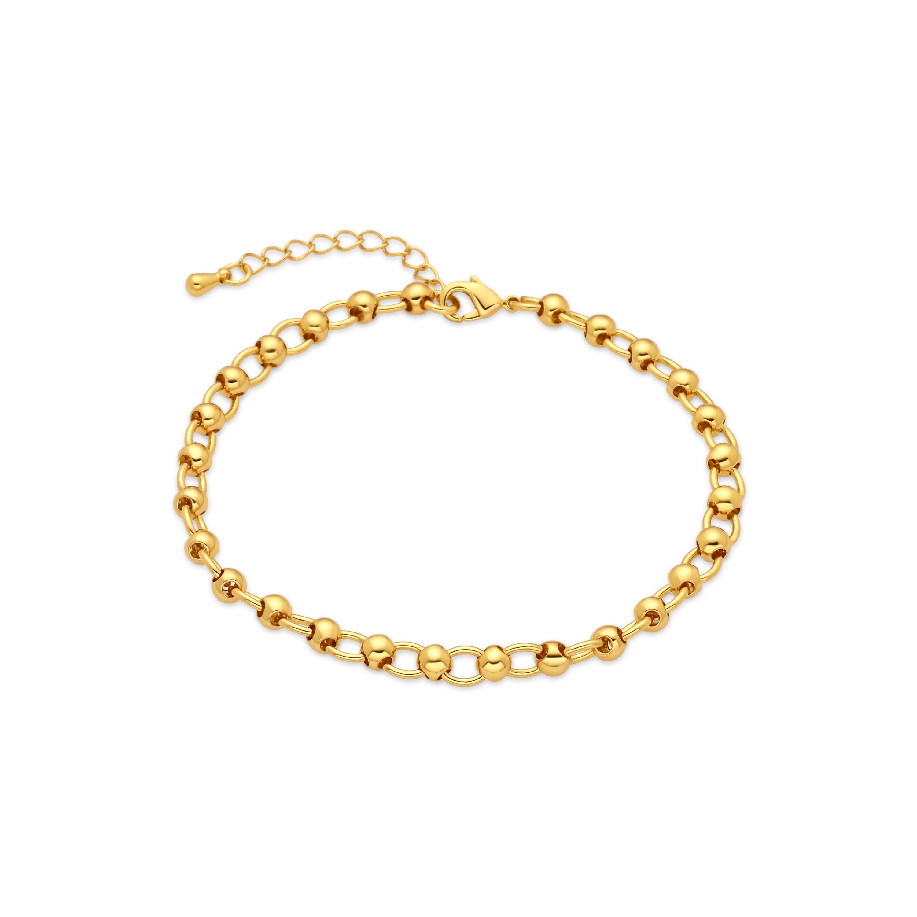 Pulsera acabado en oro amarillo de 18k - Adthi