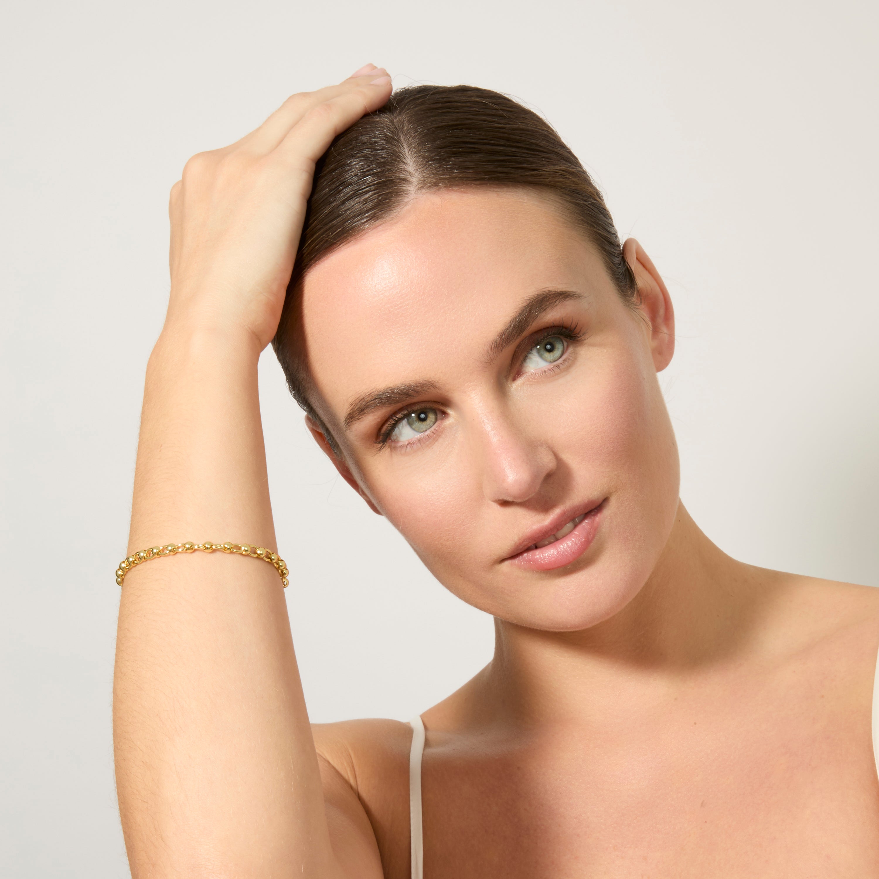 Pulsera acabado en oro amarillo de 18k - Adthi