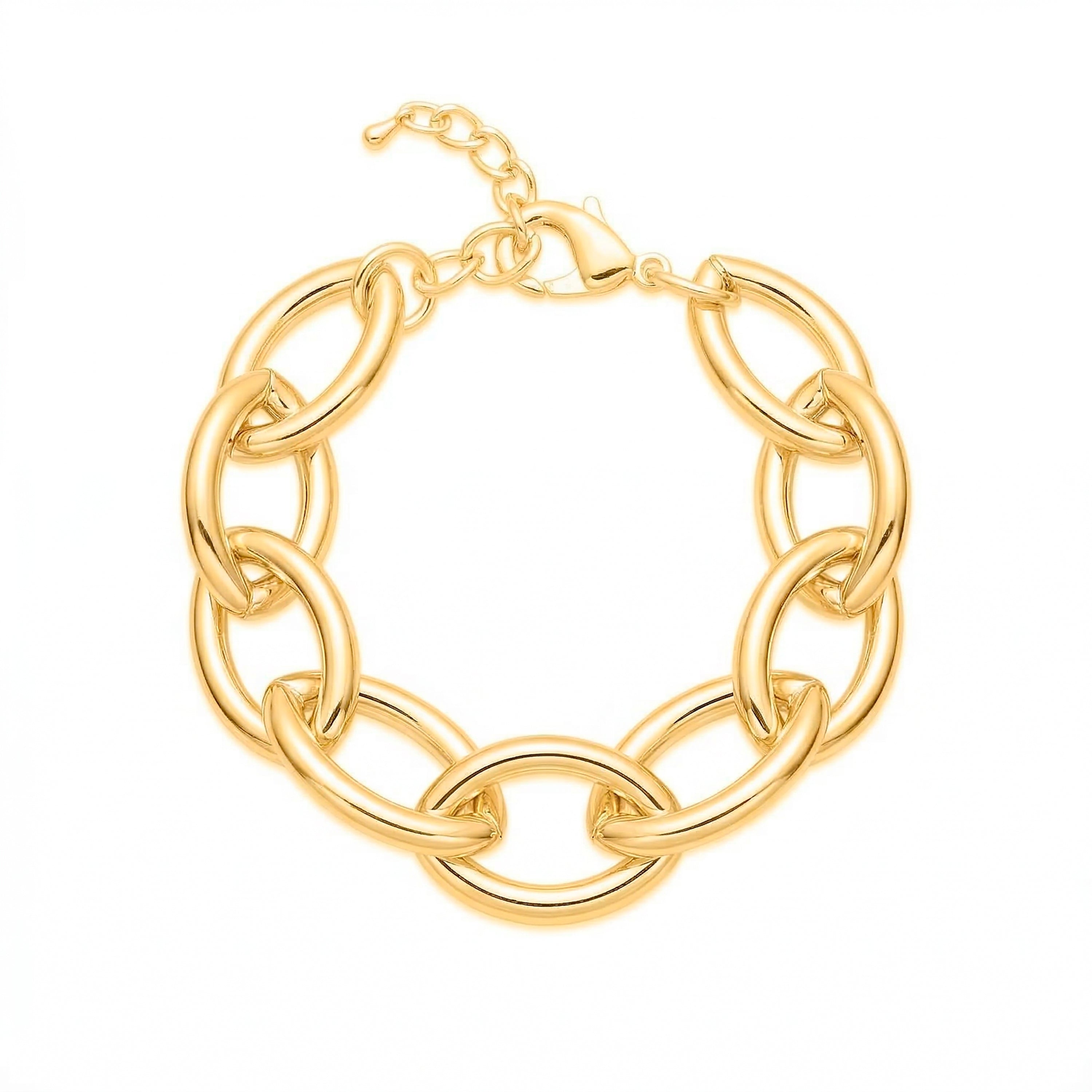 18k Yellow gold plated bracelet - Letli