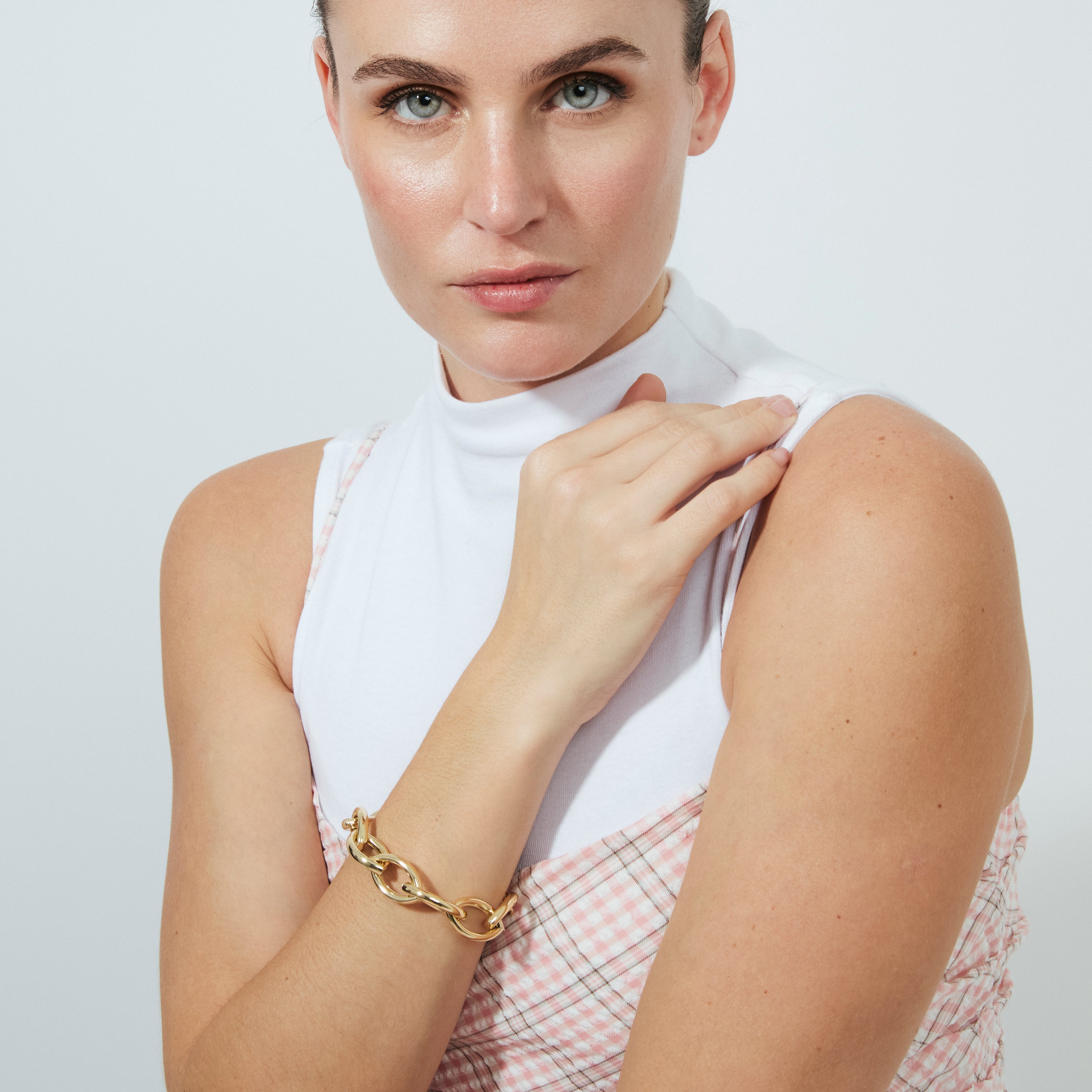 18k Yellow gold plated bracelet - Letli
