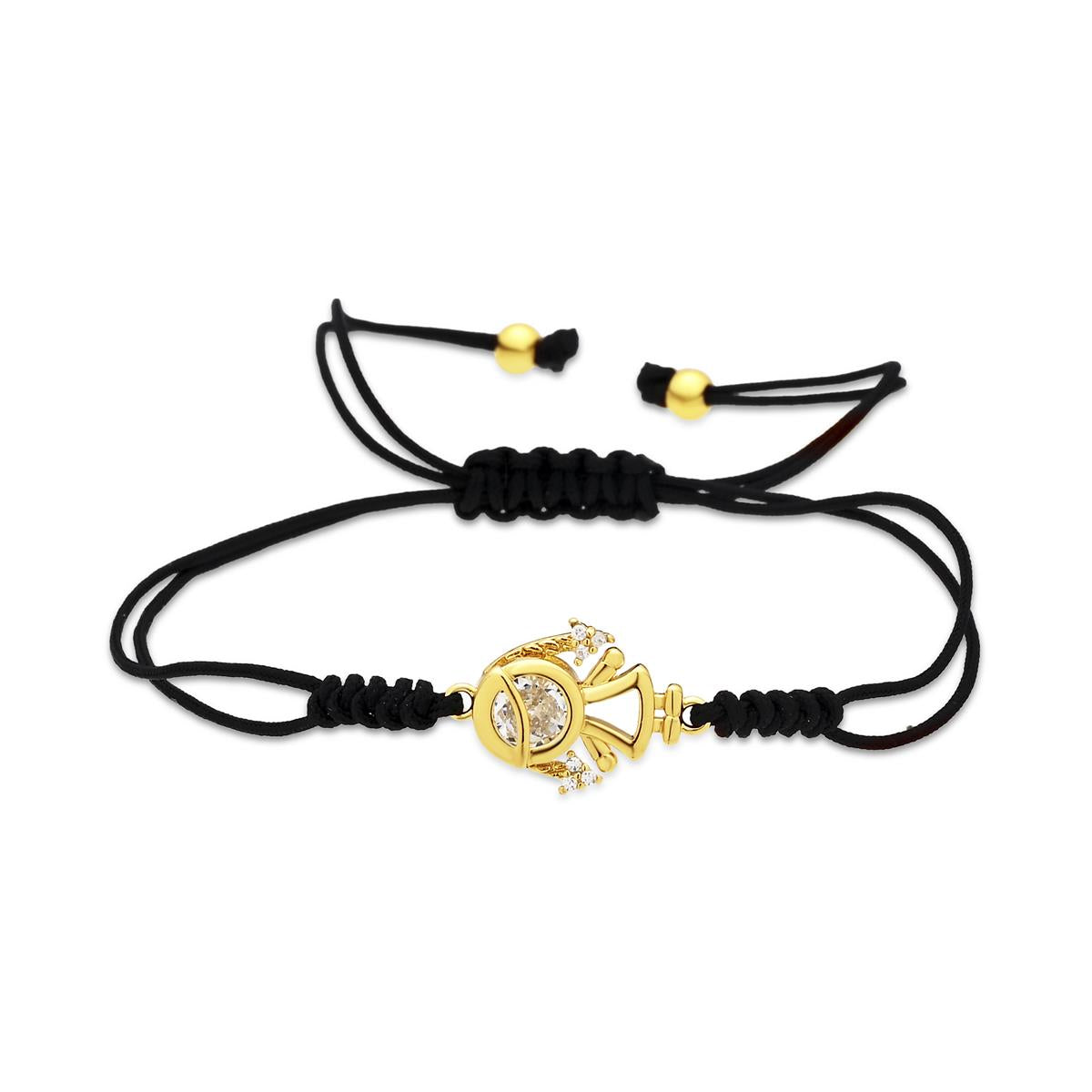 Shiny Zirconia Bracelet with 18k Yellow Gold Finish - Girl