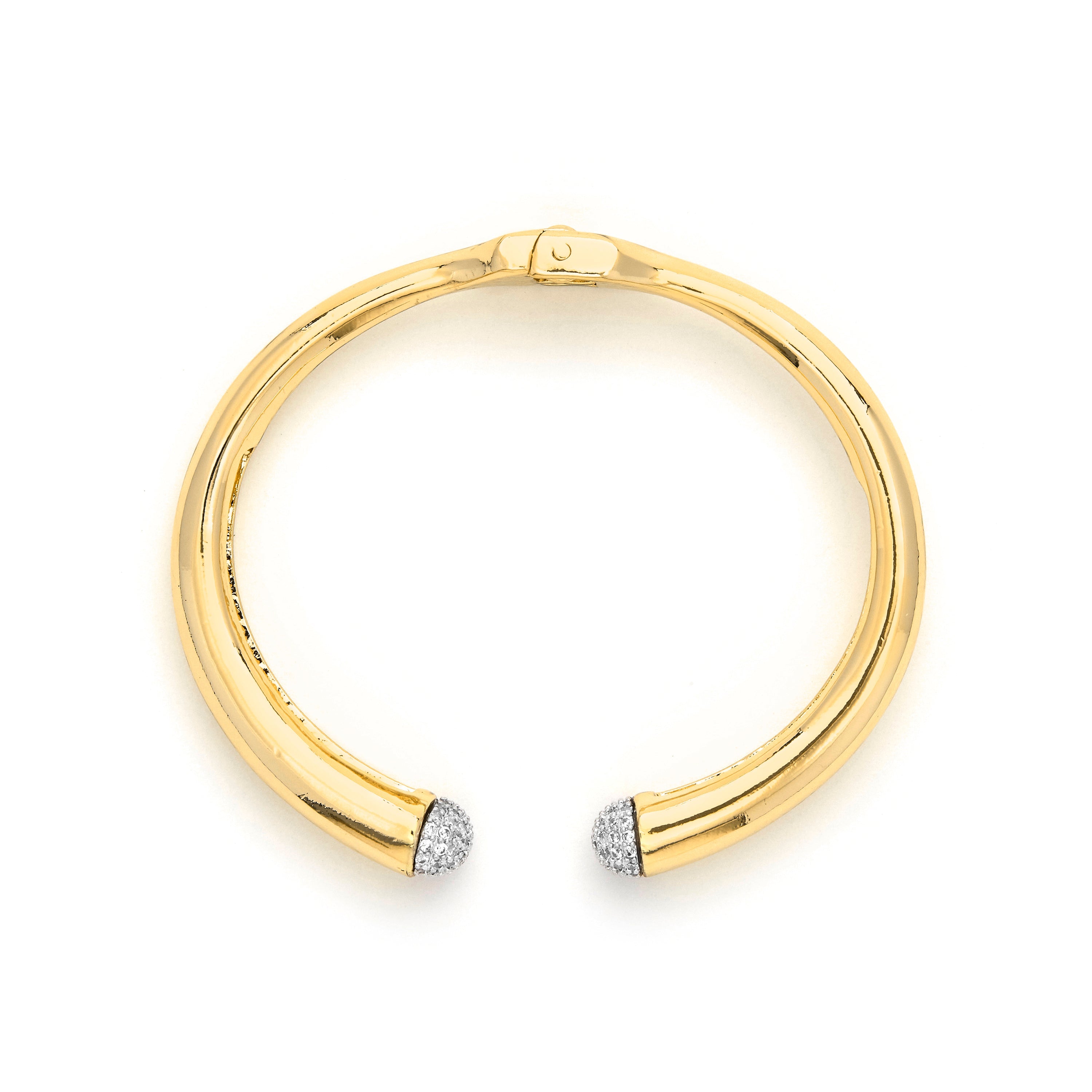Brilliant Zirconia Bracelet with 18k Yellow Gold Finish - Pharra