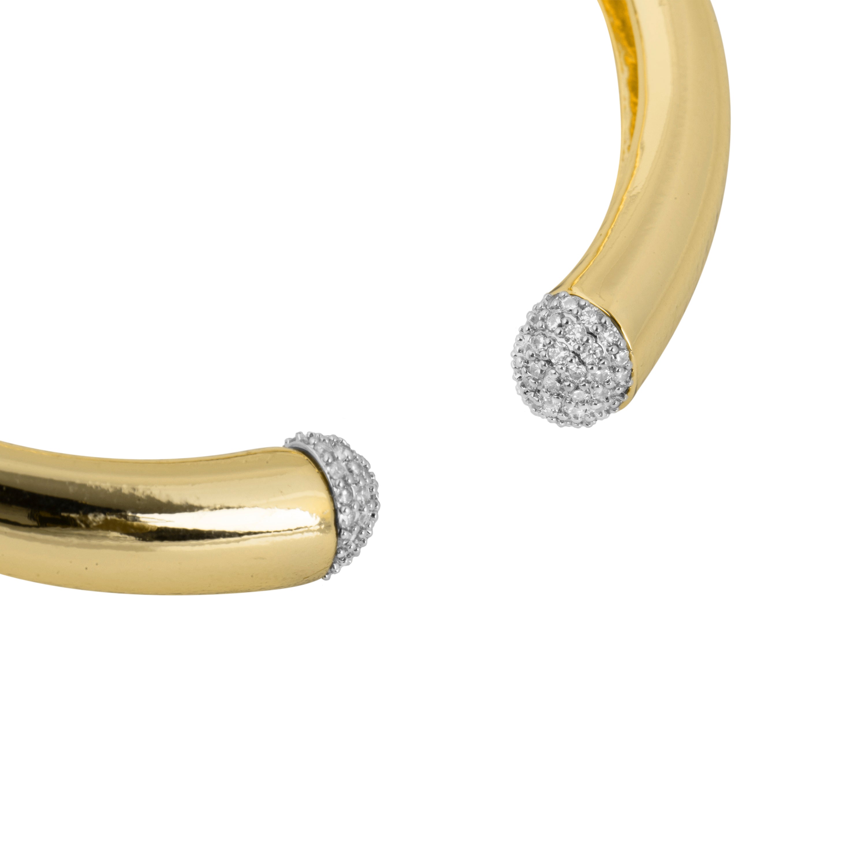 Brilliant Zirconia Bracelet with 18k Yellow Gold Finish - Pharra