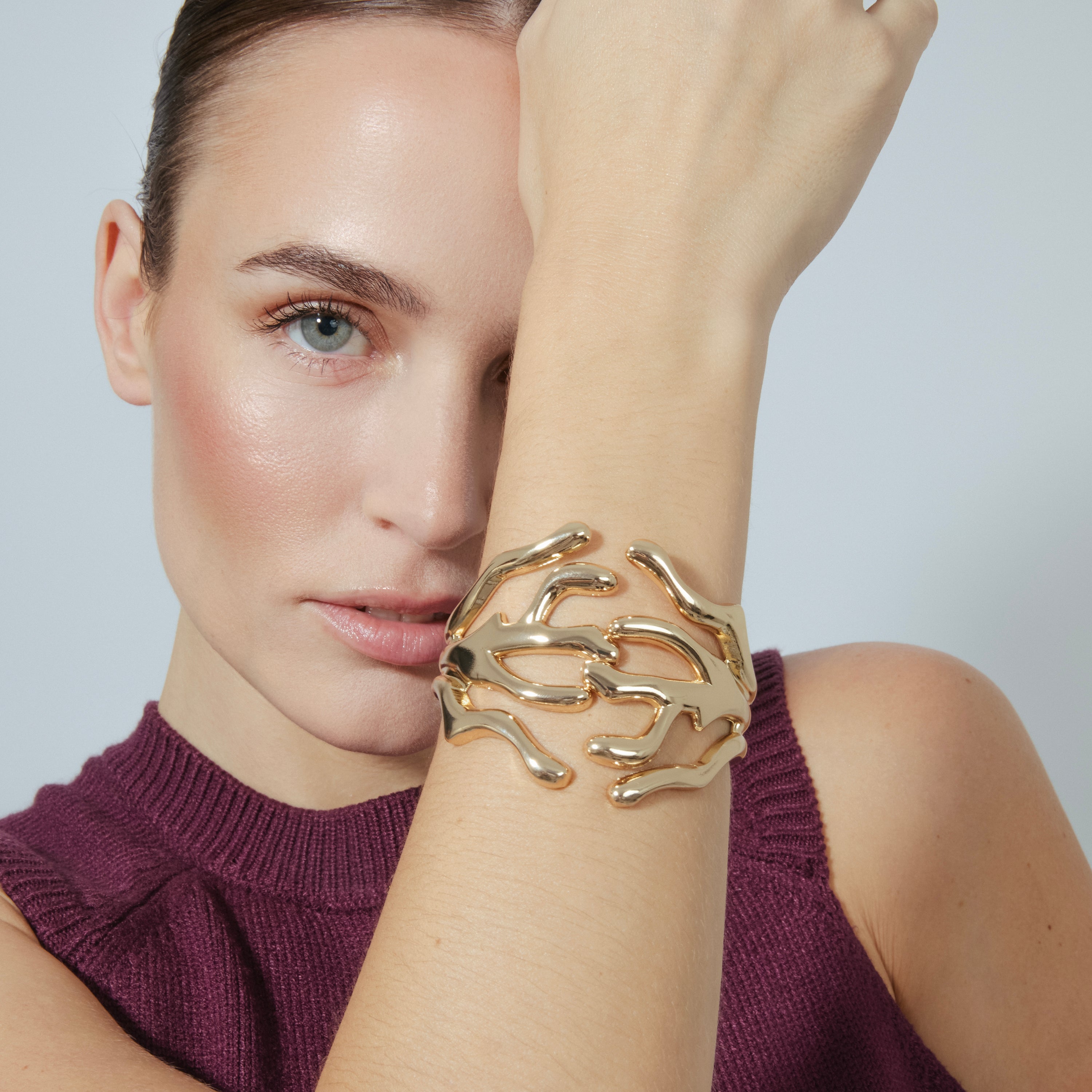 Pulseira com acabamento em ouro amarelo 18k - Fanzara