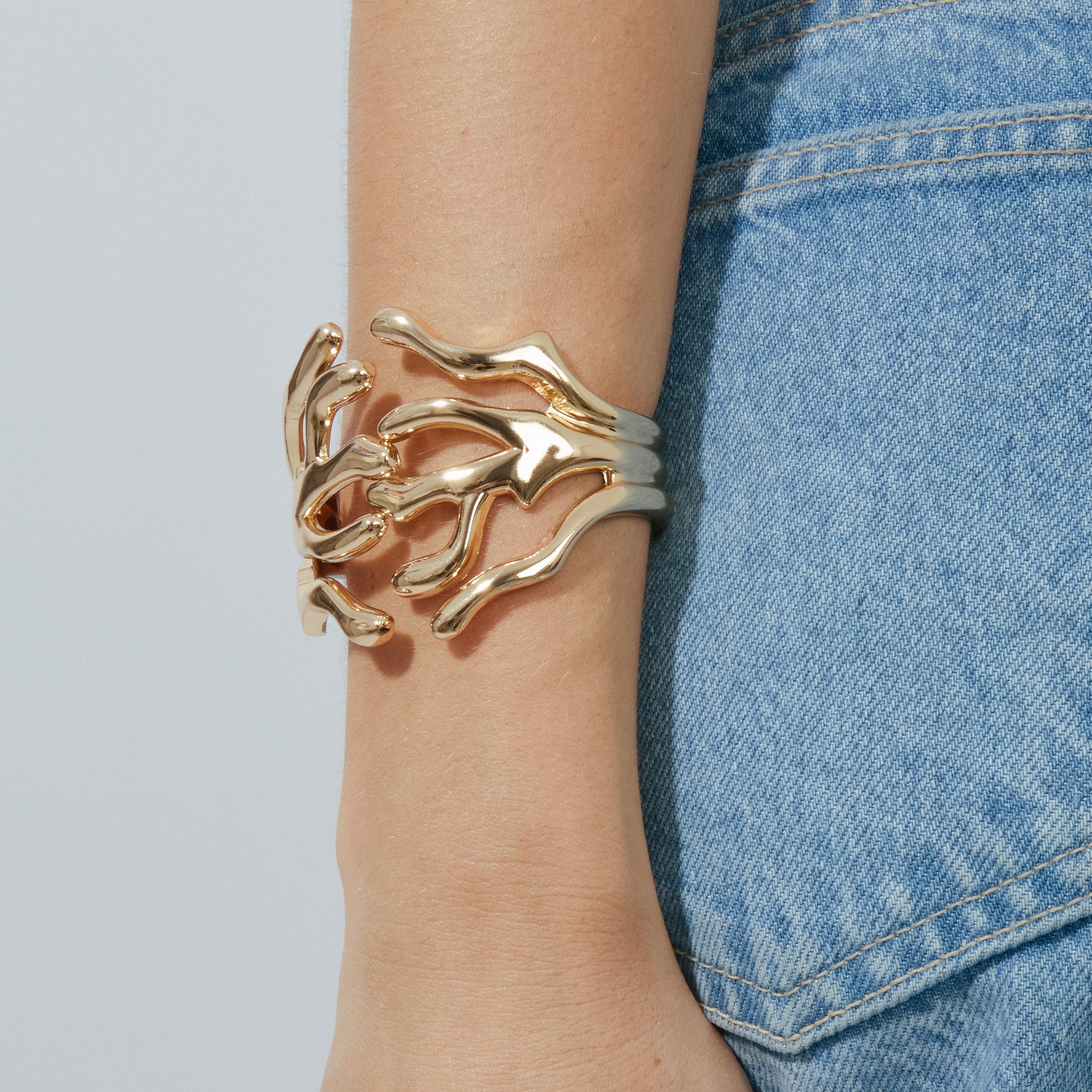 Pulseira com acabamento em ouro amarelo 18k - Fanzara