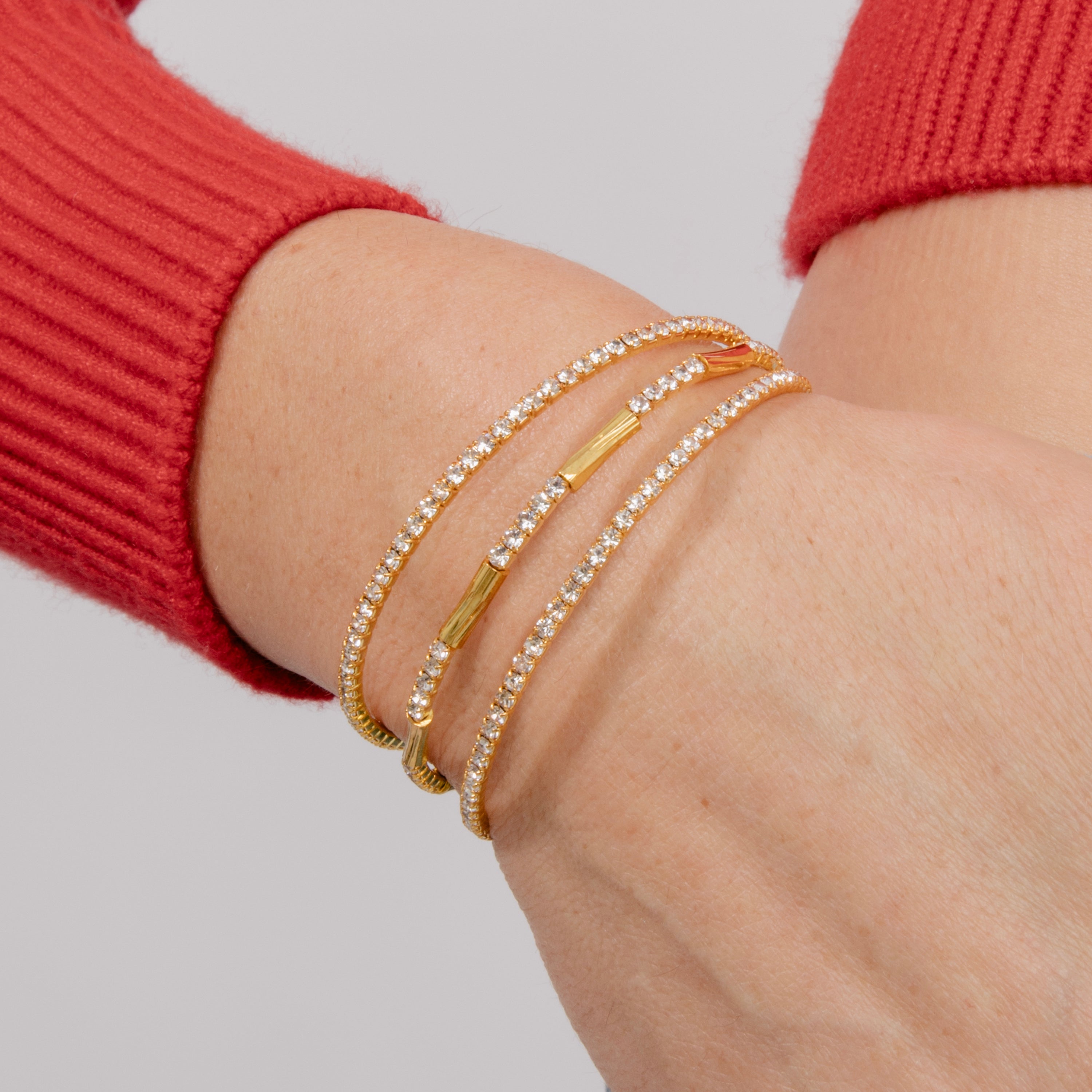 18k Yellow Gold plated bracelet - Amlok