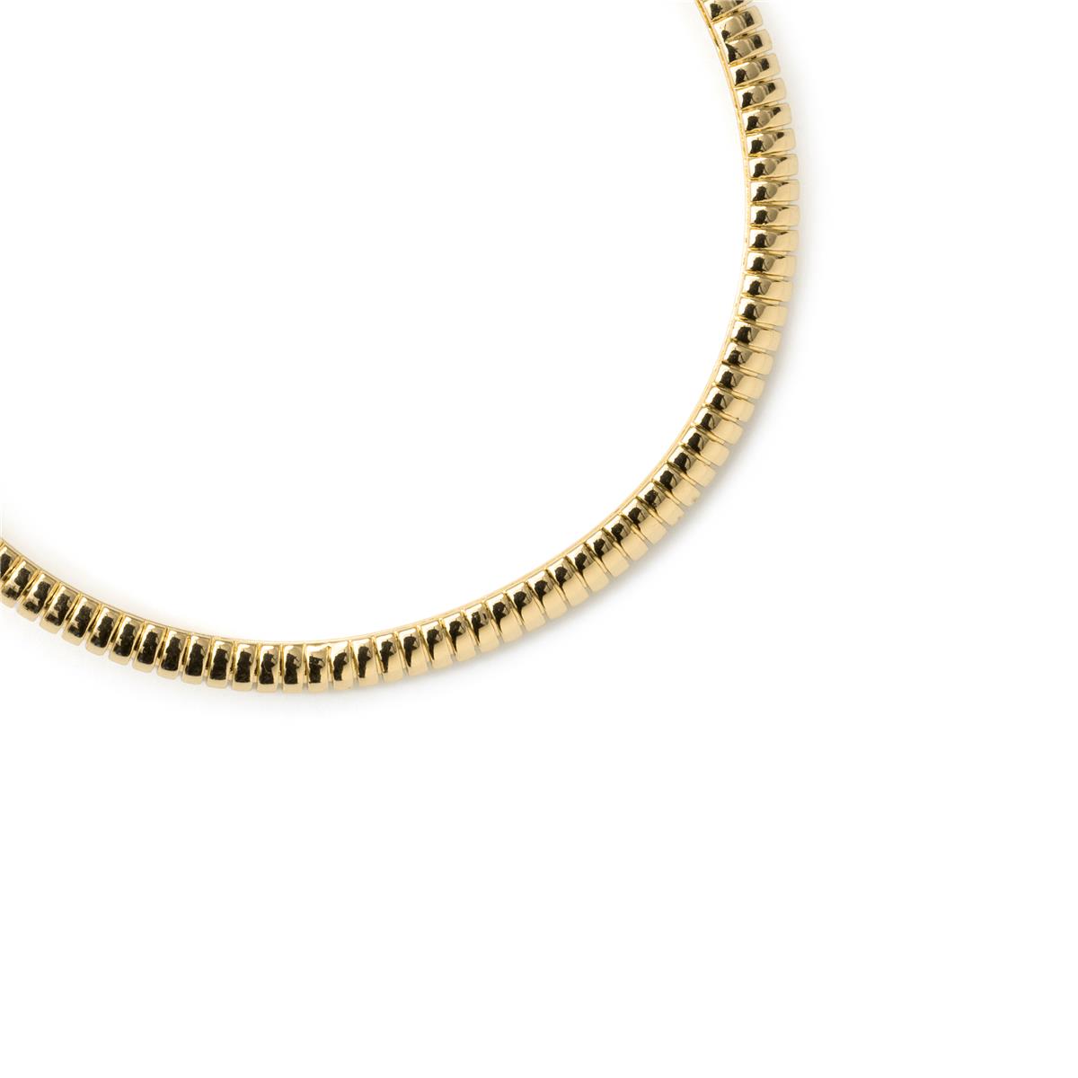 Dazzling Zirconia Bracelet in 18k Yellow Gold Finish - Aih