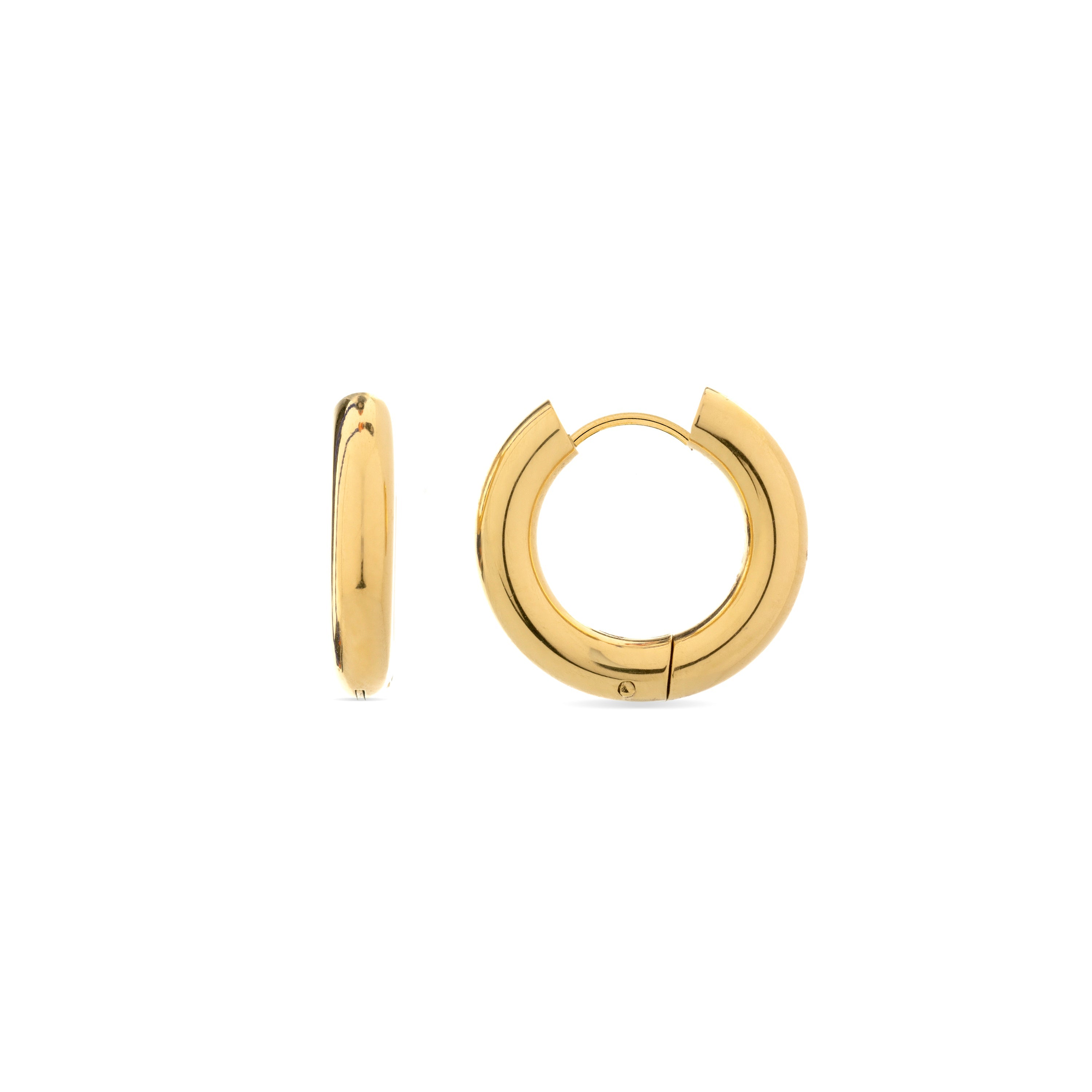 Earrings finished in 18K yellow gold - Amyck