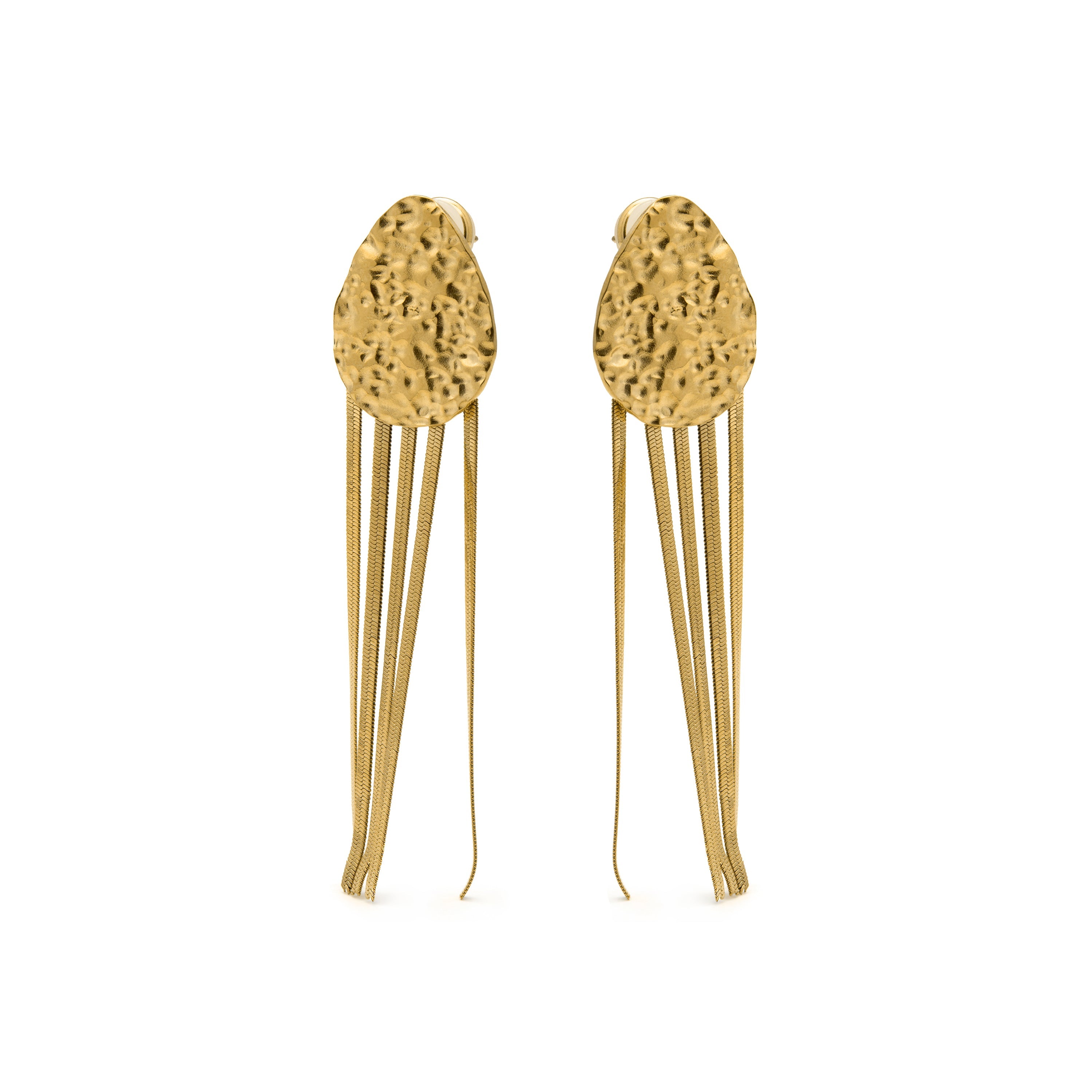 Earrings with 18k yellow gold finish - Belol