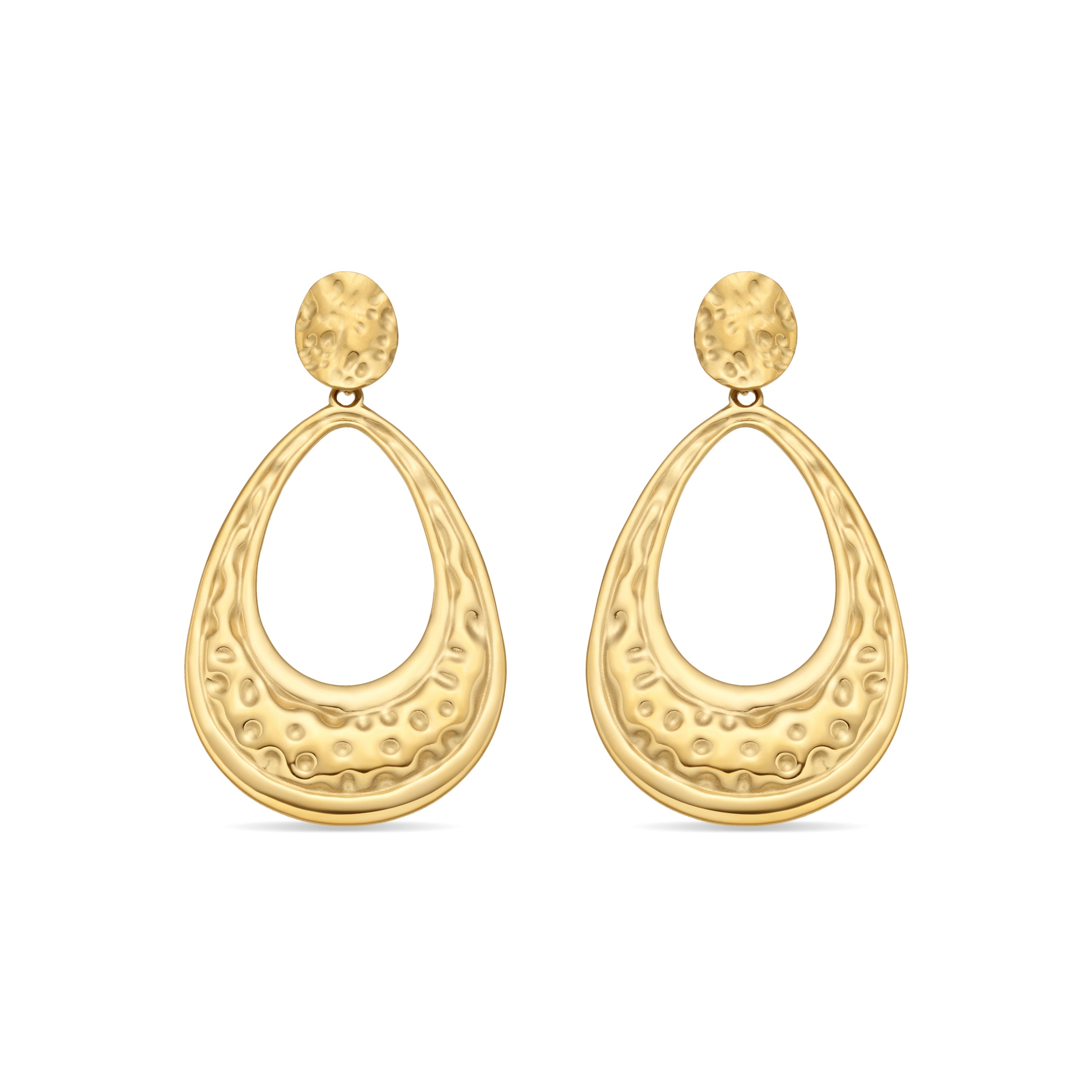 Earrings in 18k yellow gold finish - Mayso
