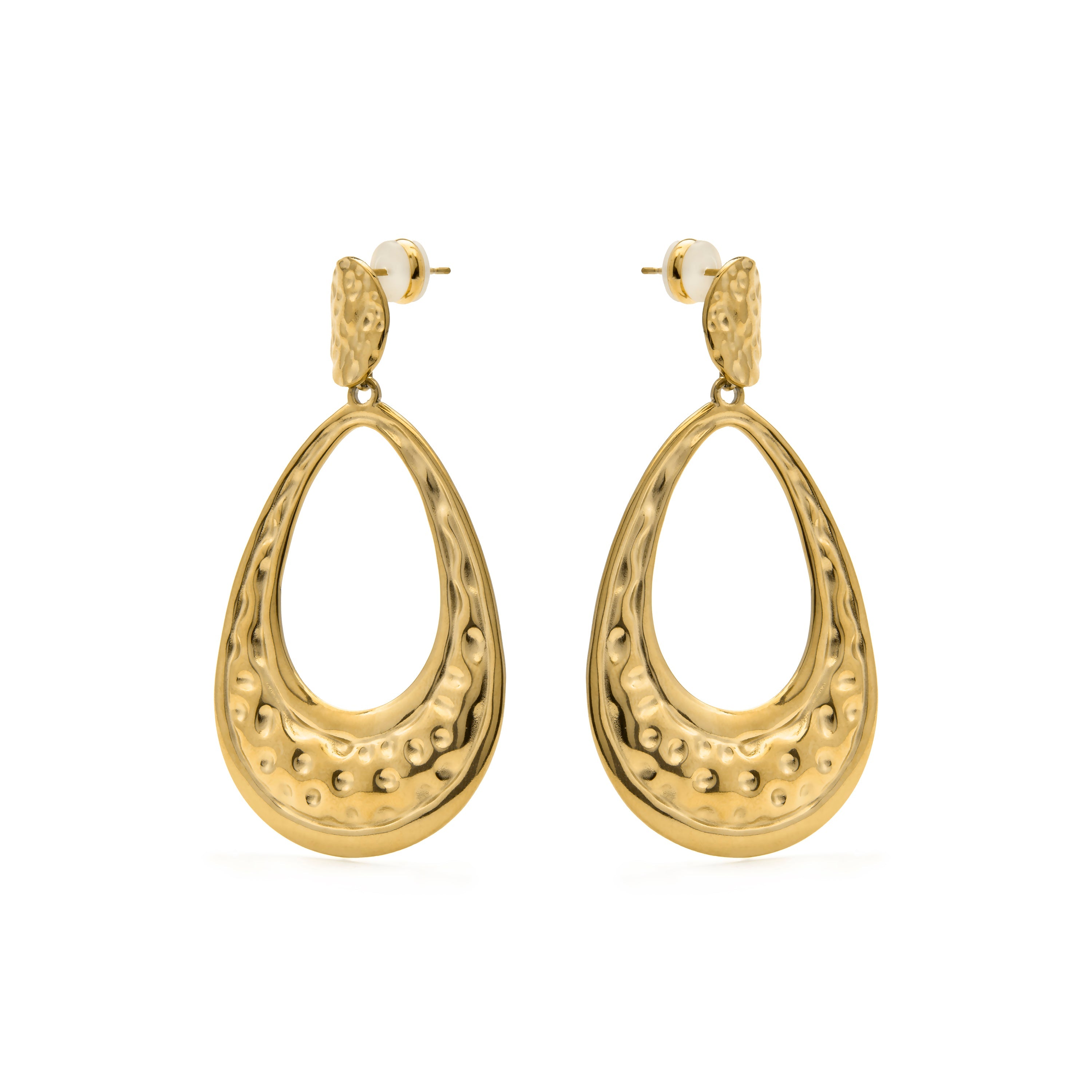 Earrings in 18k yellow gold finish - Mayso
