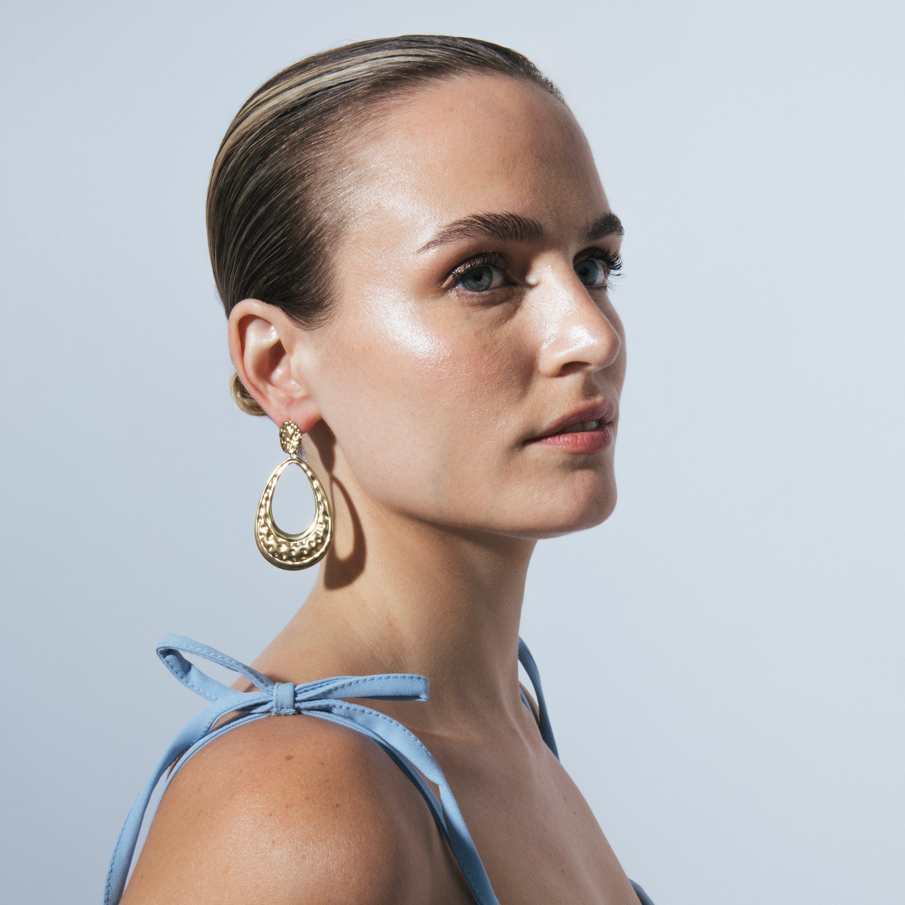 Earrings in 18k yellow gold finish - Mayso