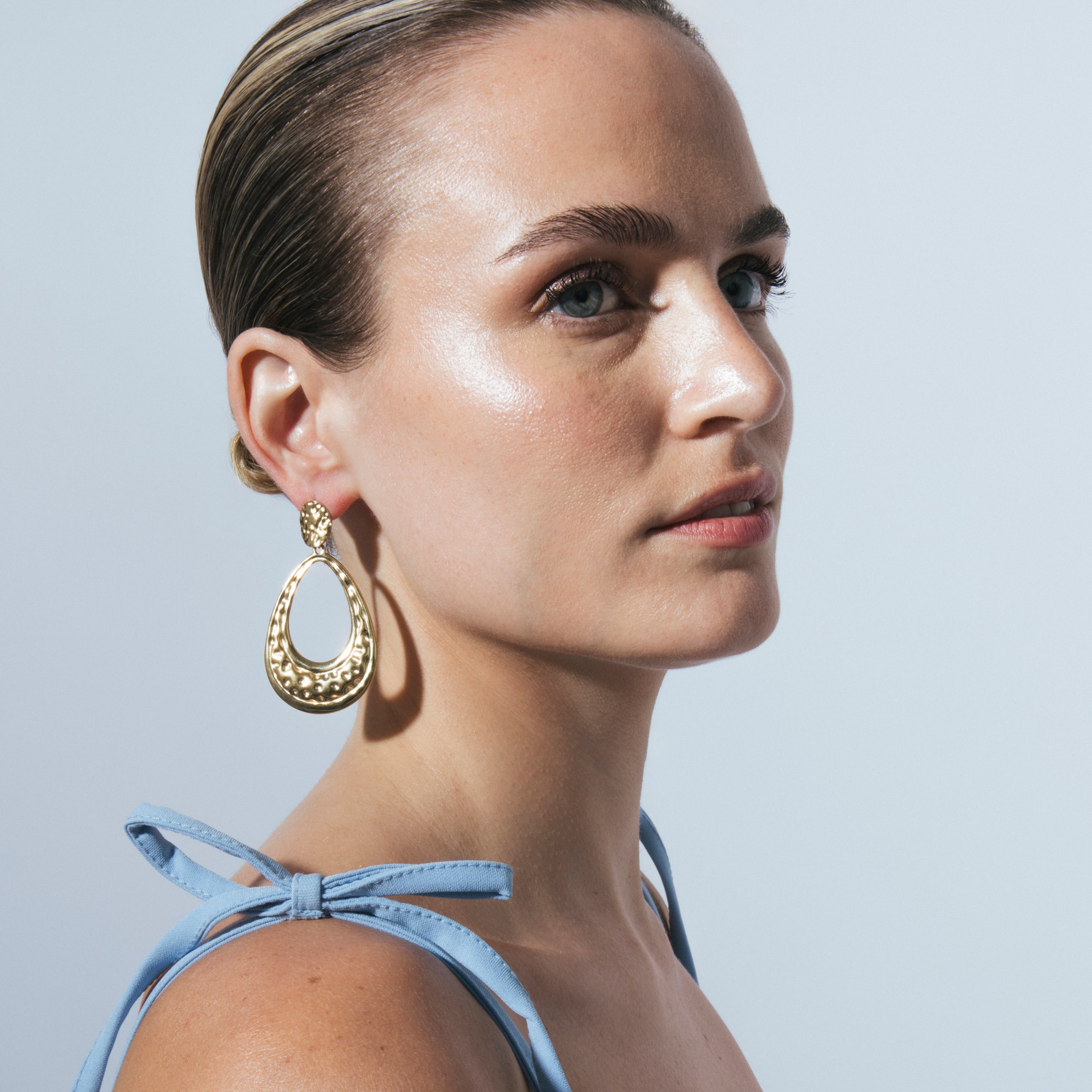 Earrings in 18k yellow gold finish - Mayso