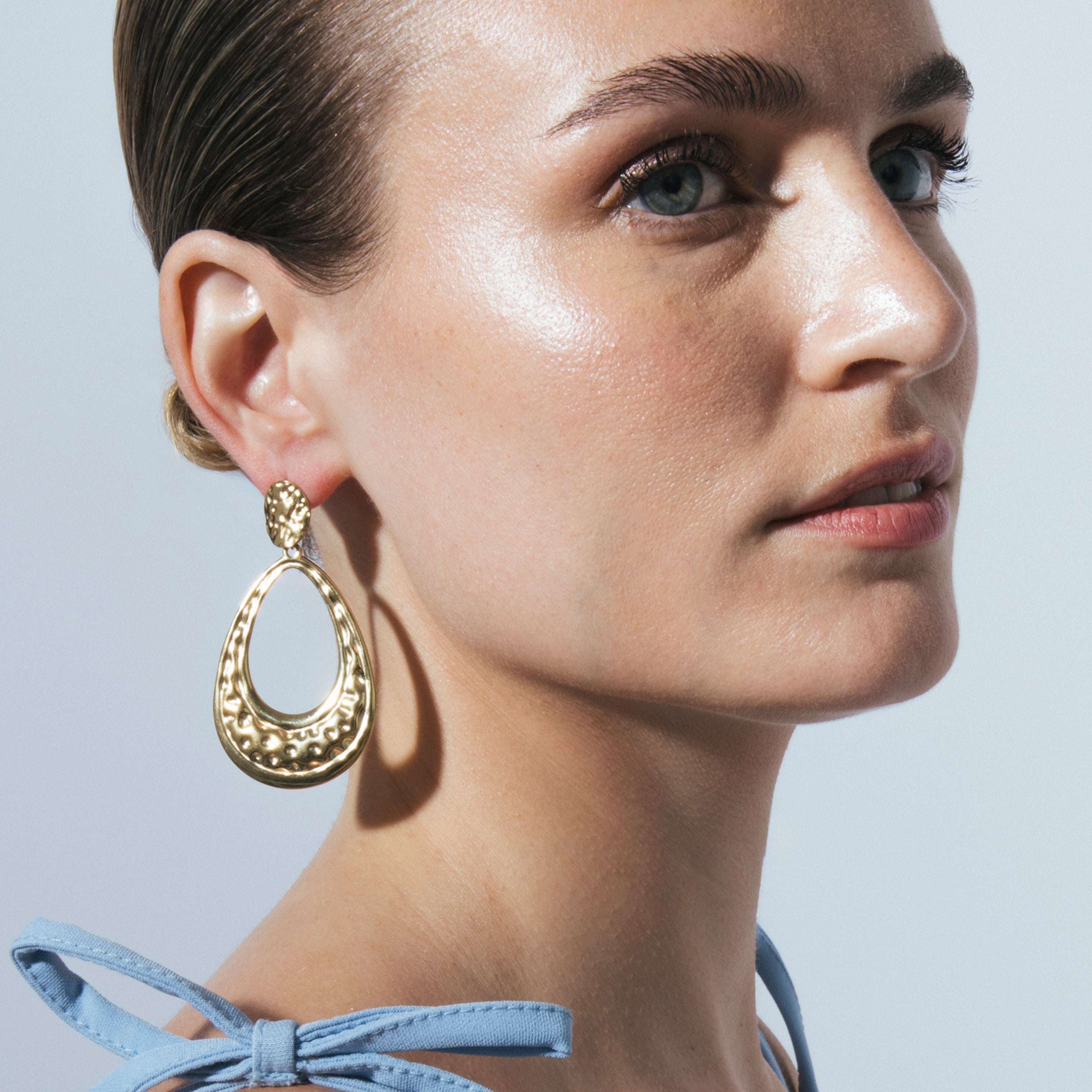 Earrings in 18k yellow gold finish - Mayso