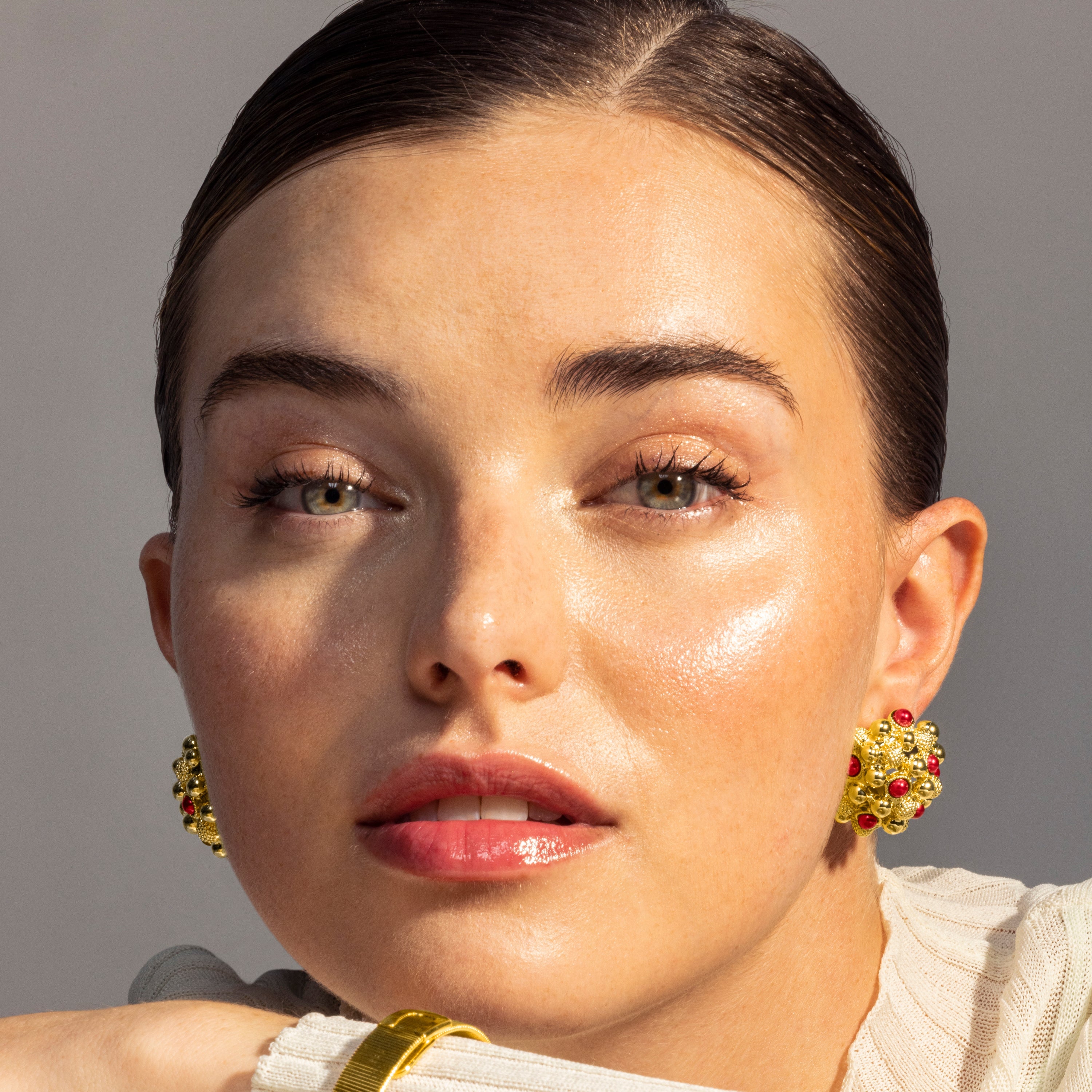 Pendientes acabado en oro amarillo 18K - Xiglor