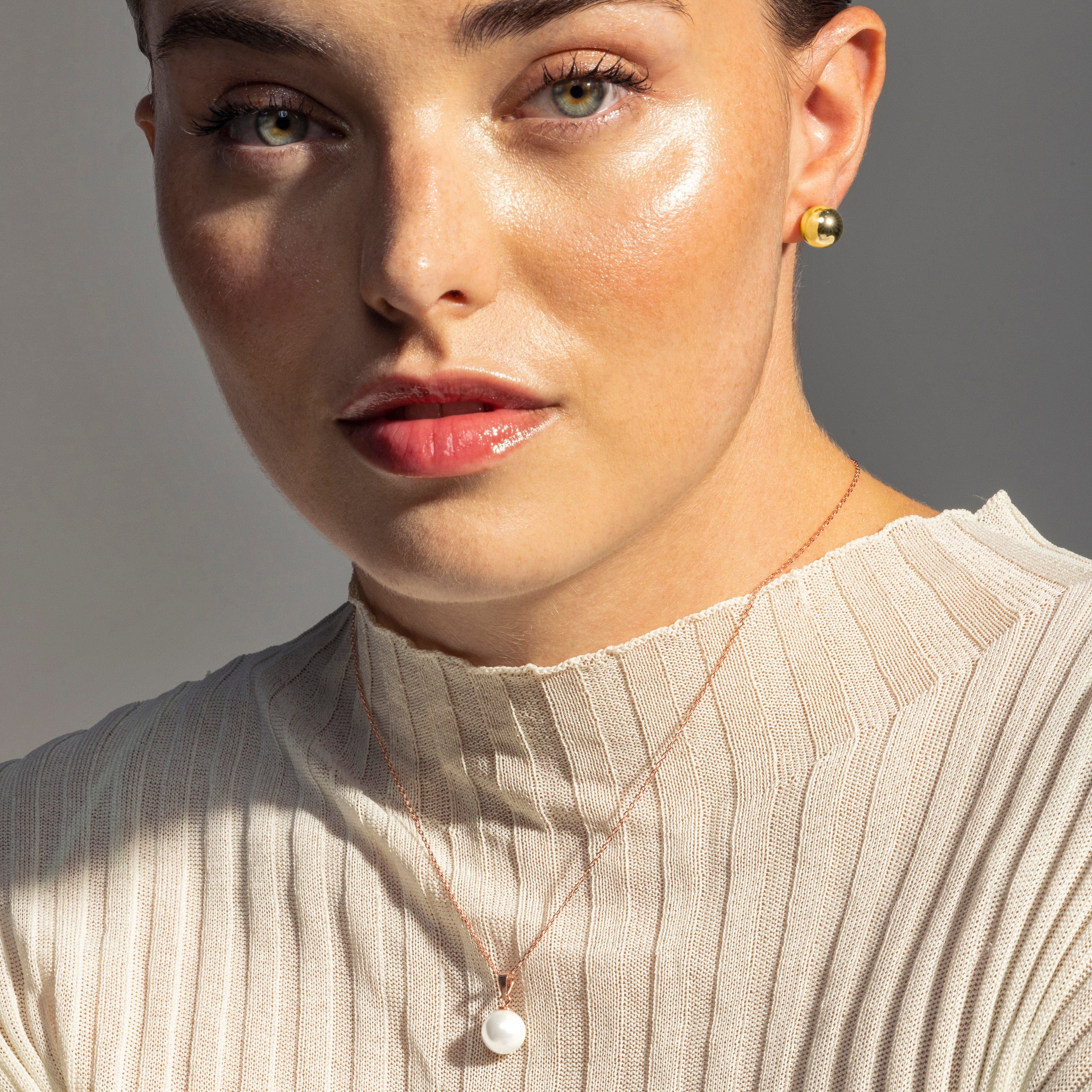 18K gold-finished earrings - Gnis