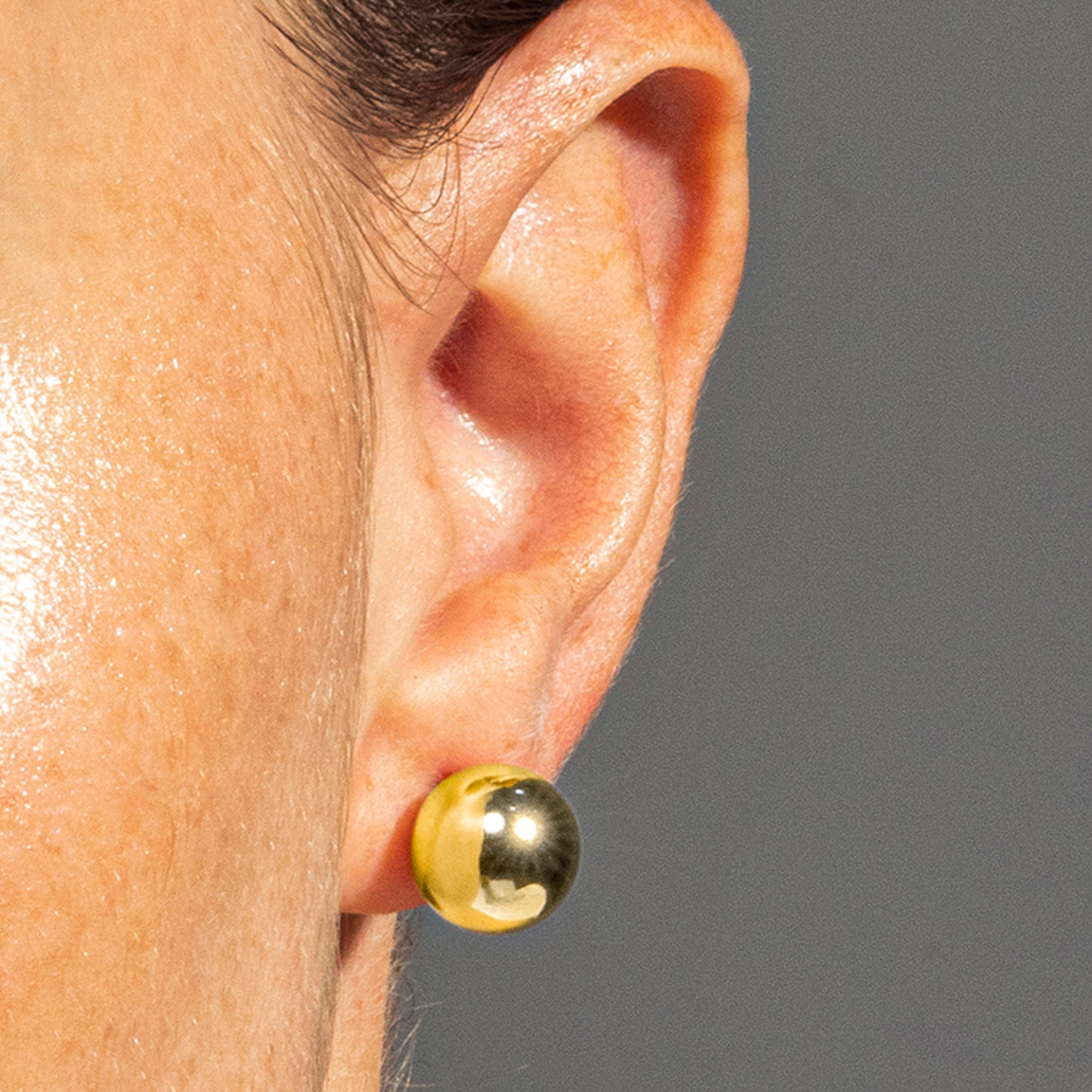 18K gold-finished earrings - Gnis