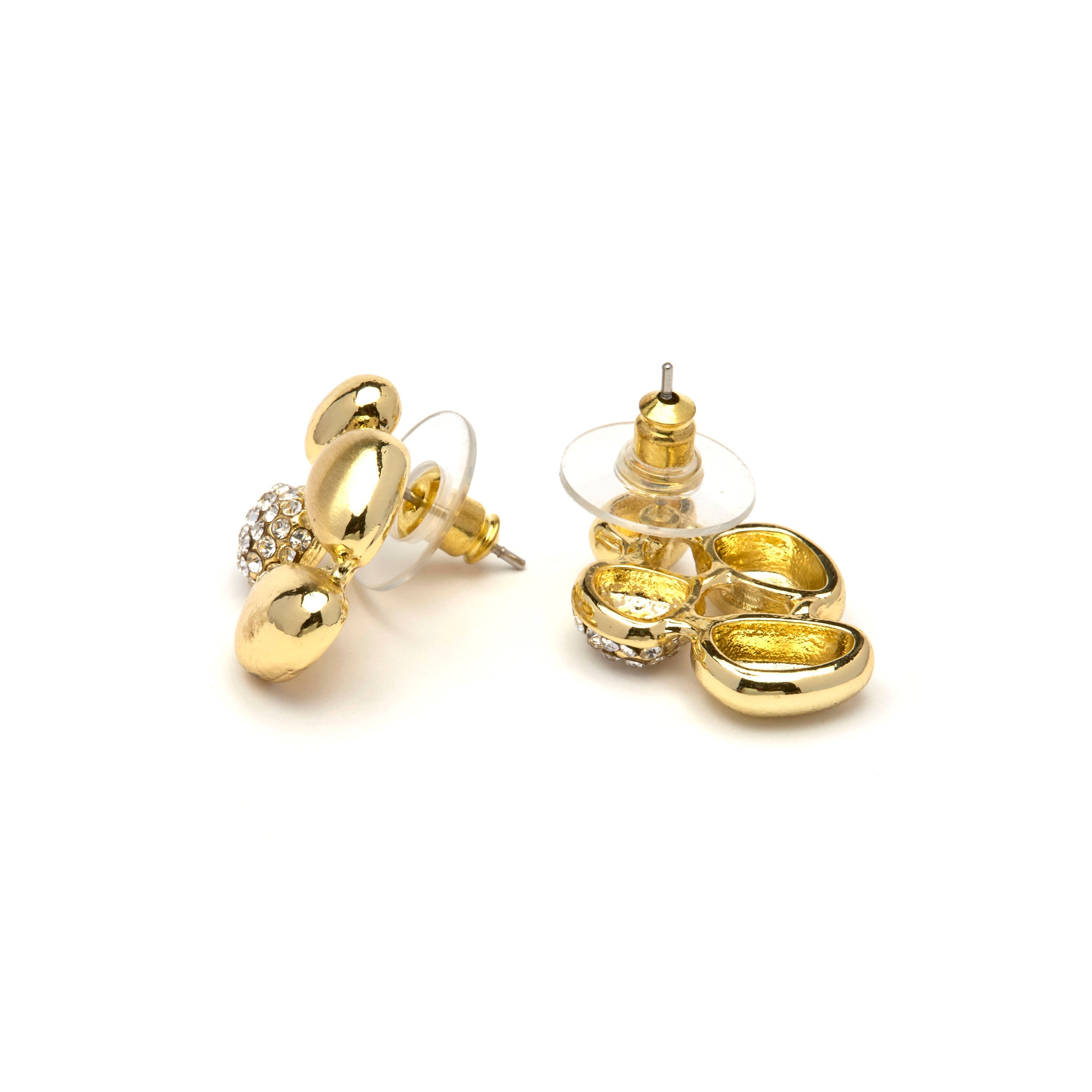 Brilliant Zirconia Earrings, 18k Yellow Gold Finish - Dau