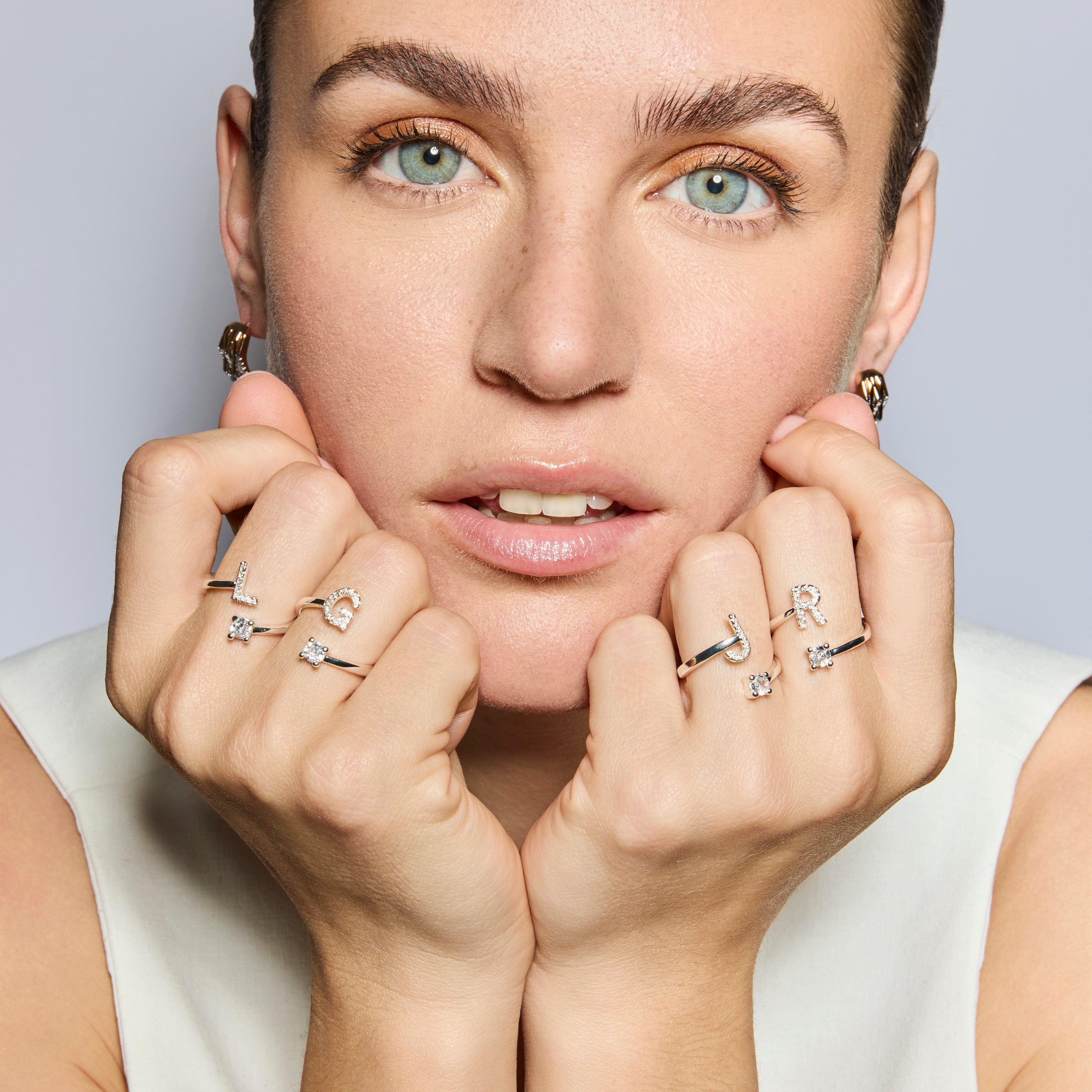 18k yellow gold finish earrings with brilliant zirconia - Userax