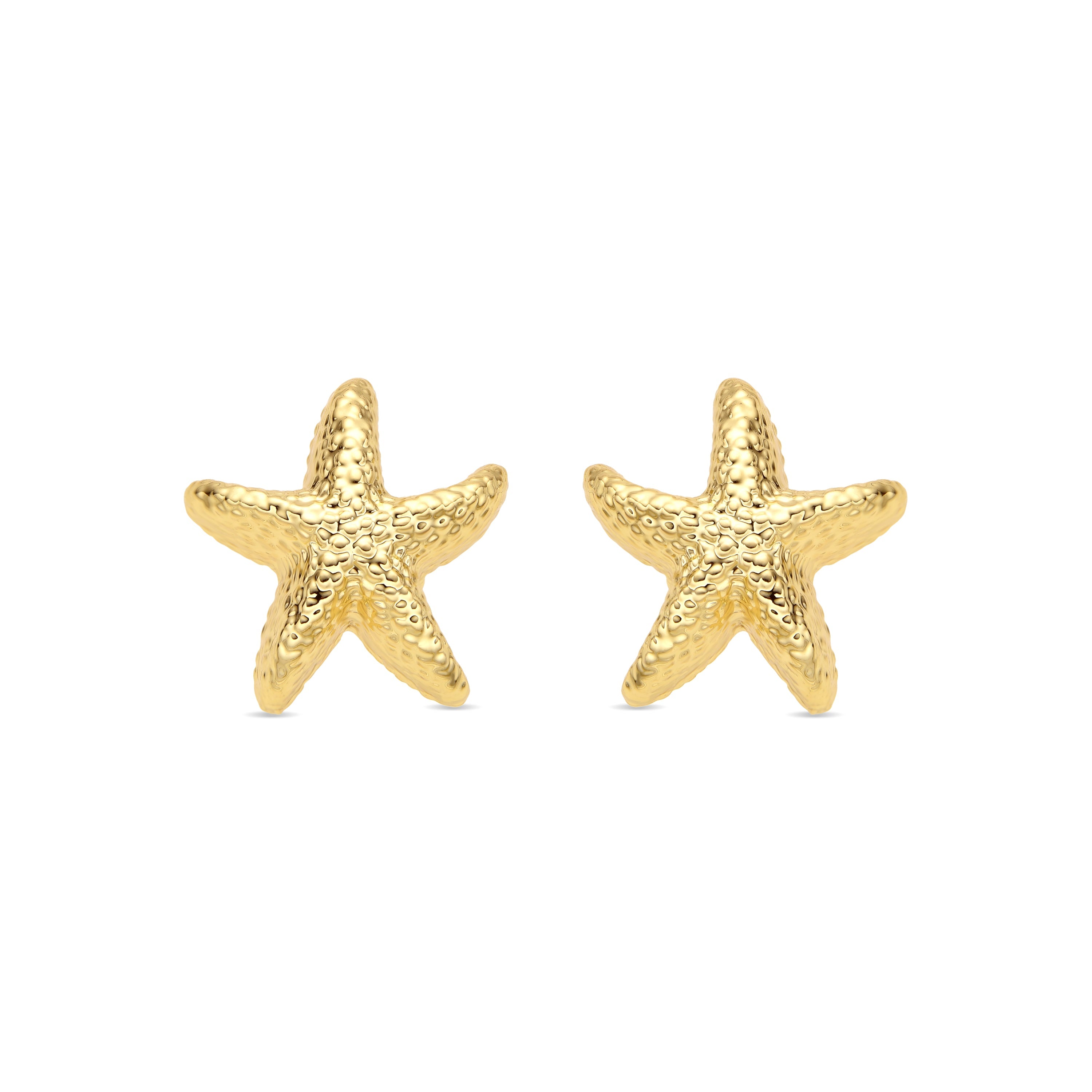 Pendientes acabado oro amarillo de 18k y Circonita Brillante - Bellah