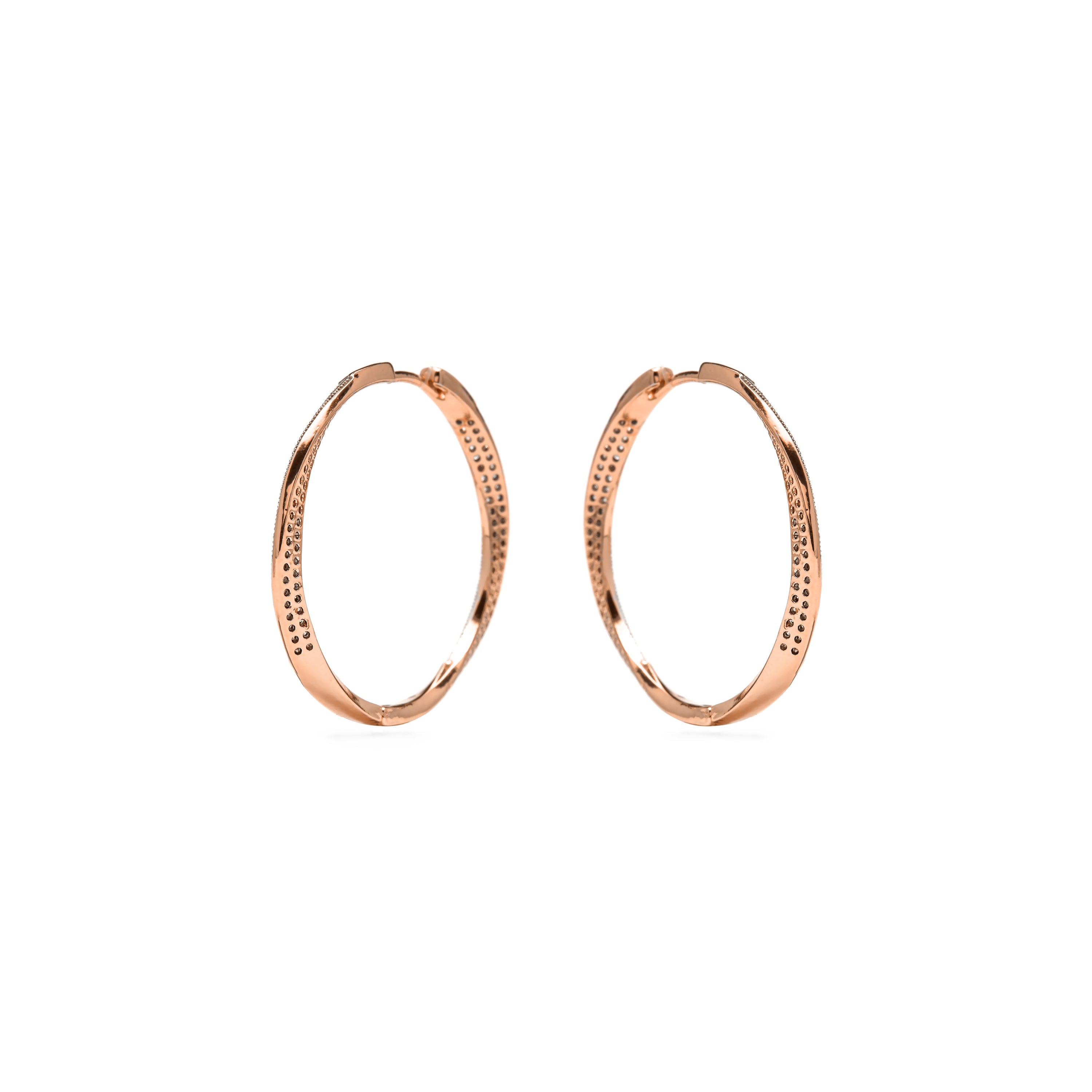 Pendientes de Circonita Brillante acabado en oro amarillo de 18k - Dakrim
